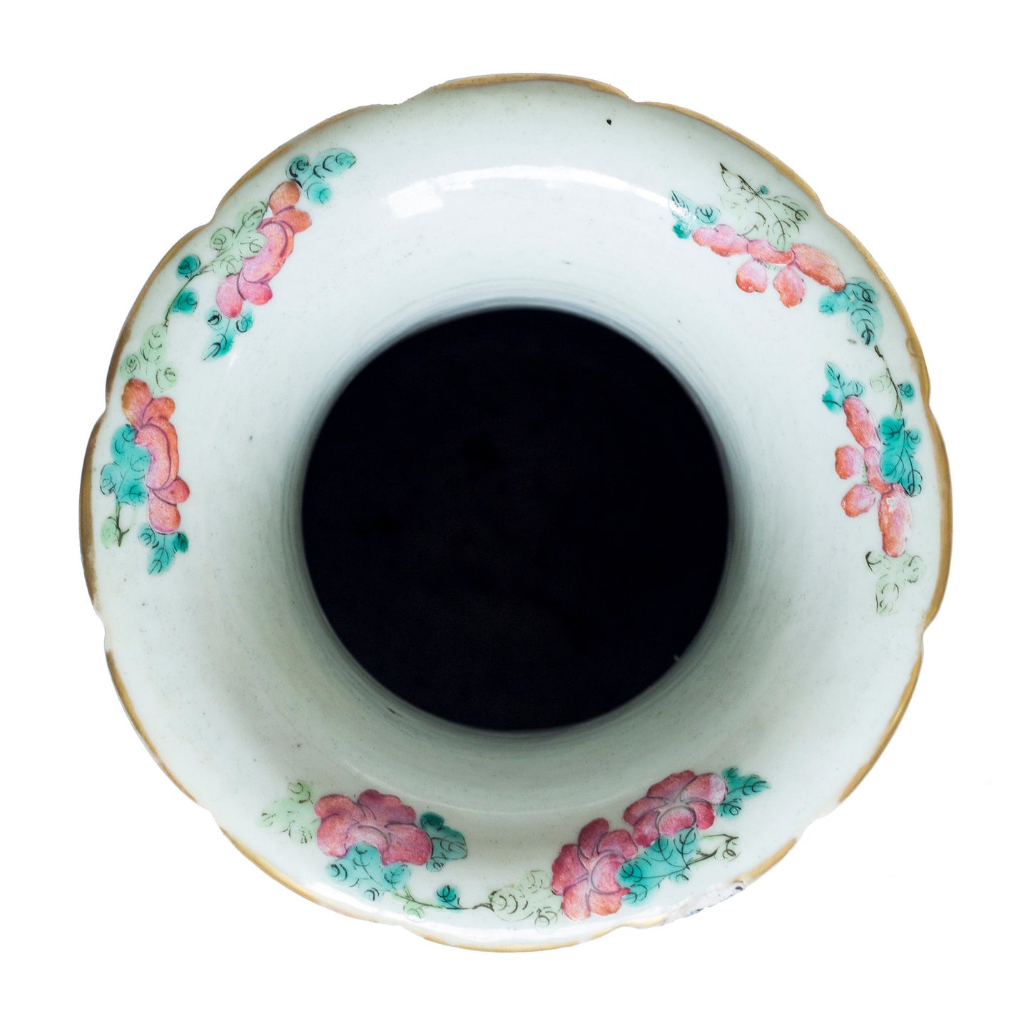 Close Pair of Large Chinese Famille Rose Vases