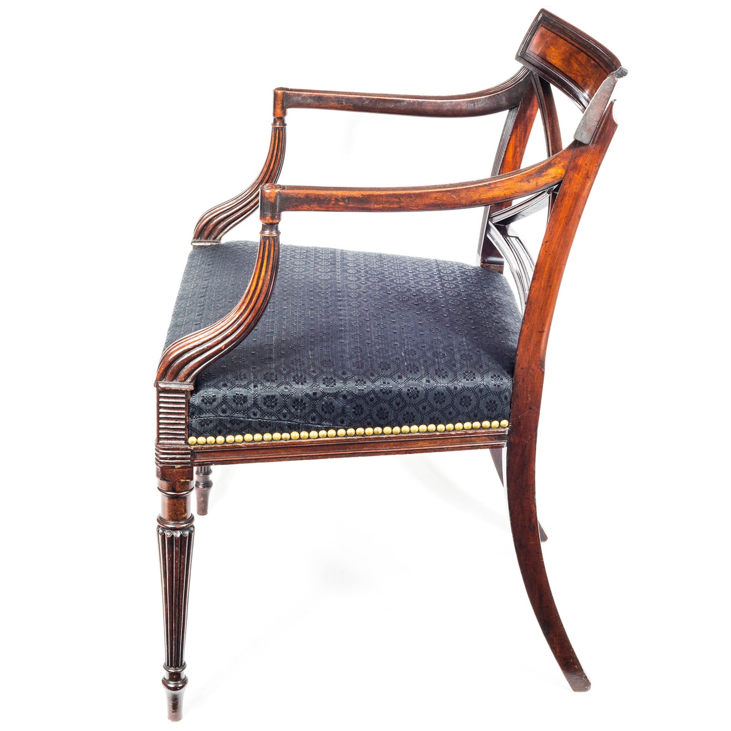 Fine George III Mahogany Armchair, Attributed to Gillows