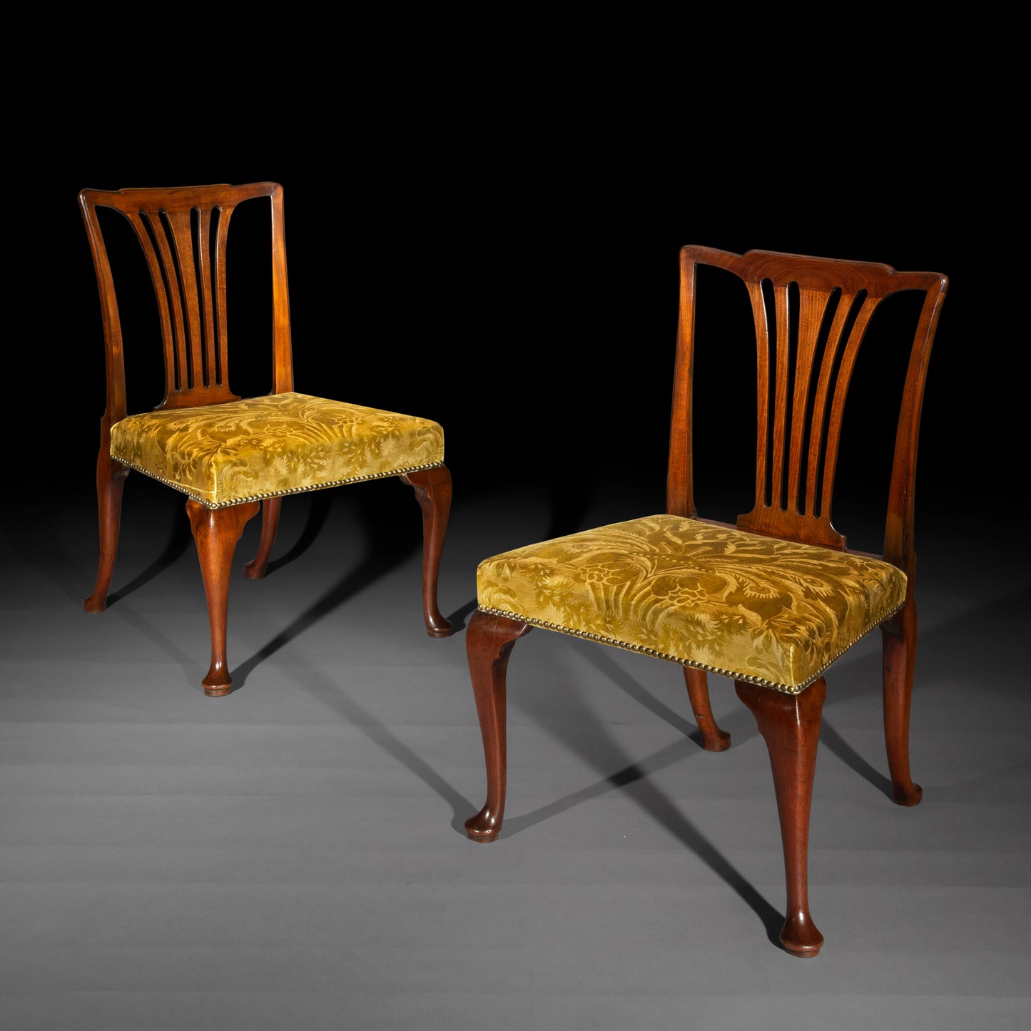 Pair of George II Side Chairs, Attributed to Giles Grendey