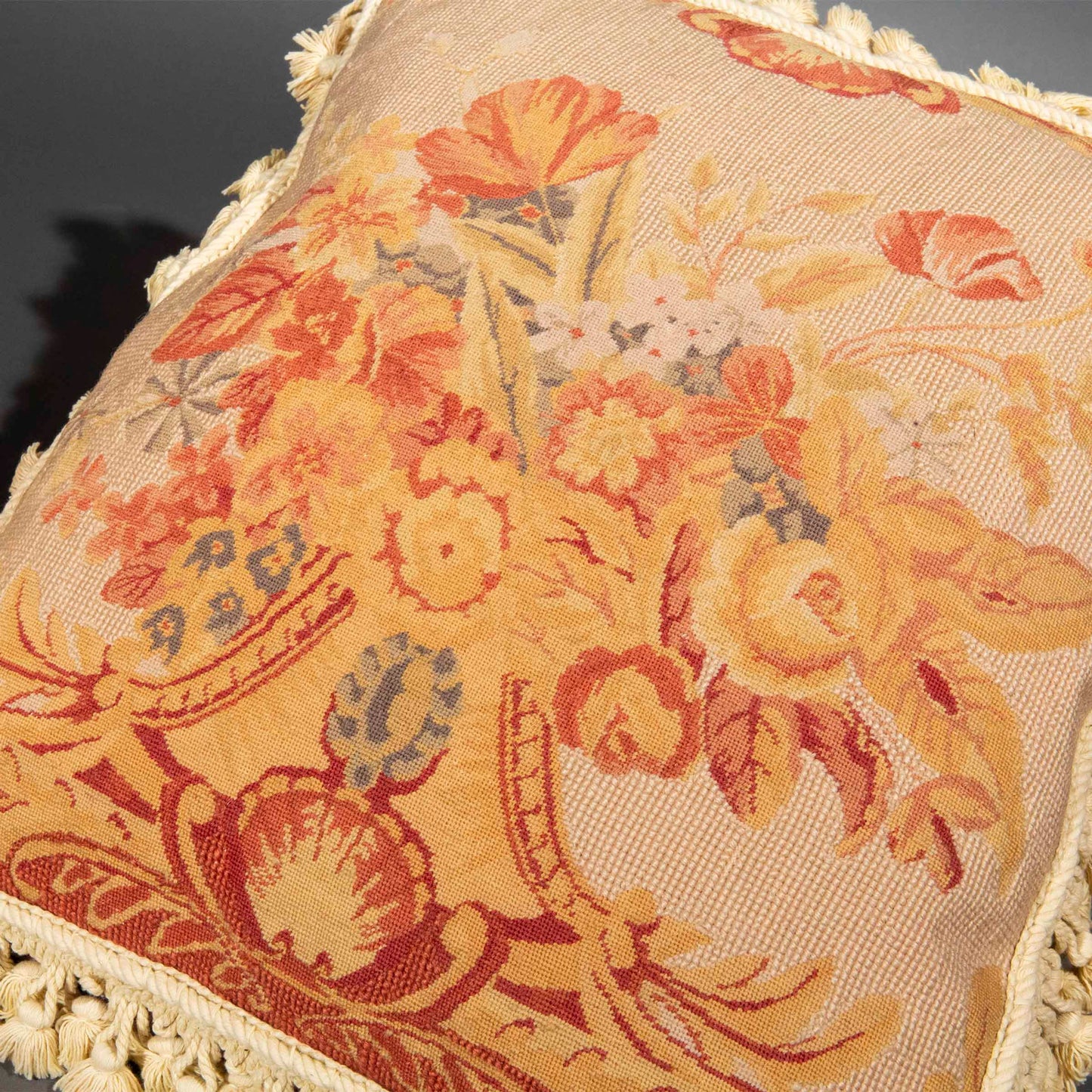 Pair of Tapestry Cushions, 19th Century