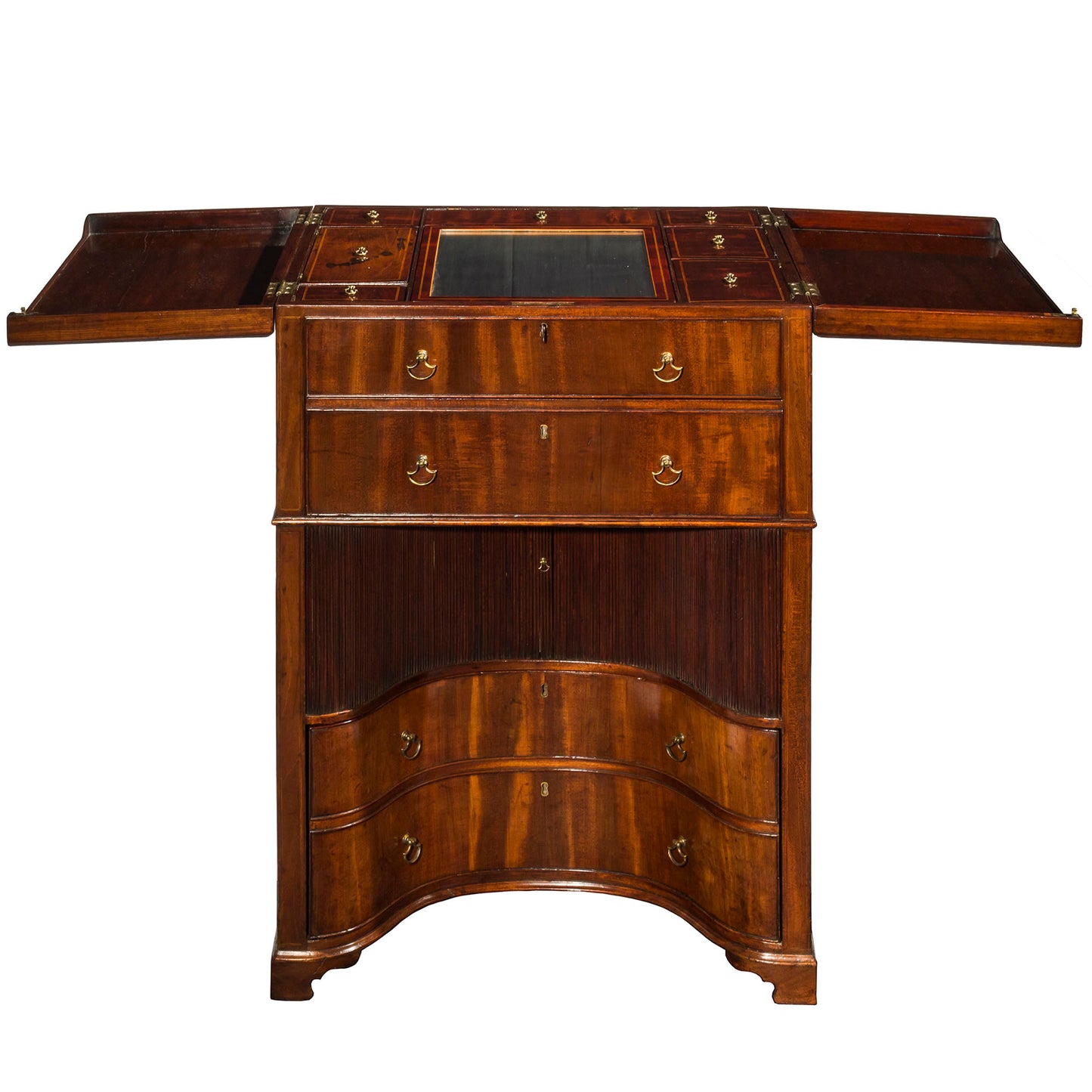 Fine George III Mahogany Kneehole Dressing Table, attributed to Gillows