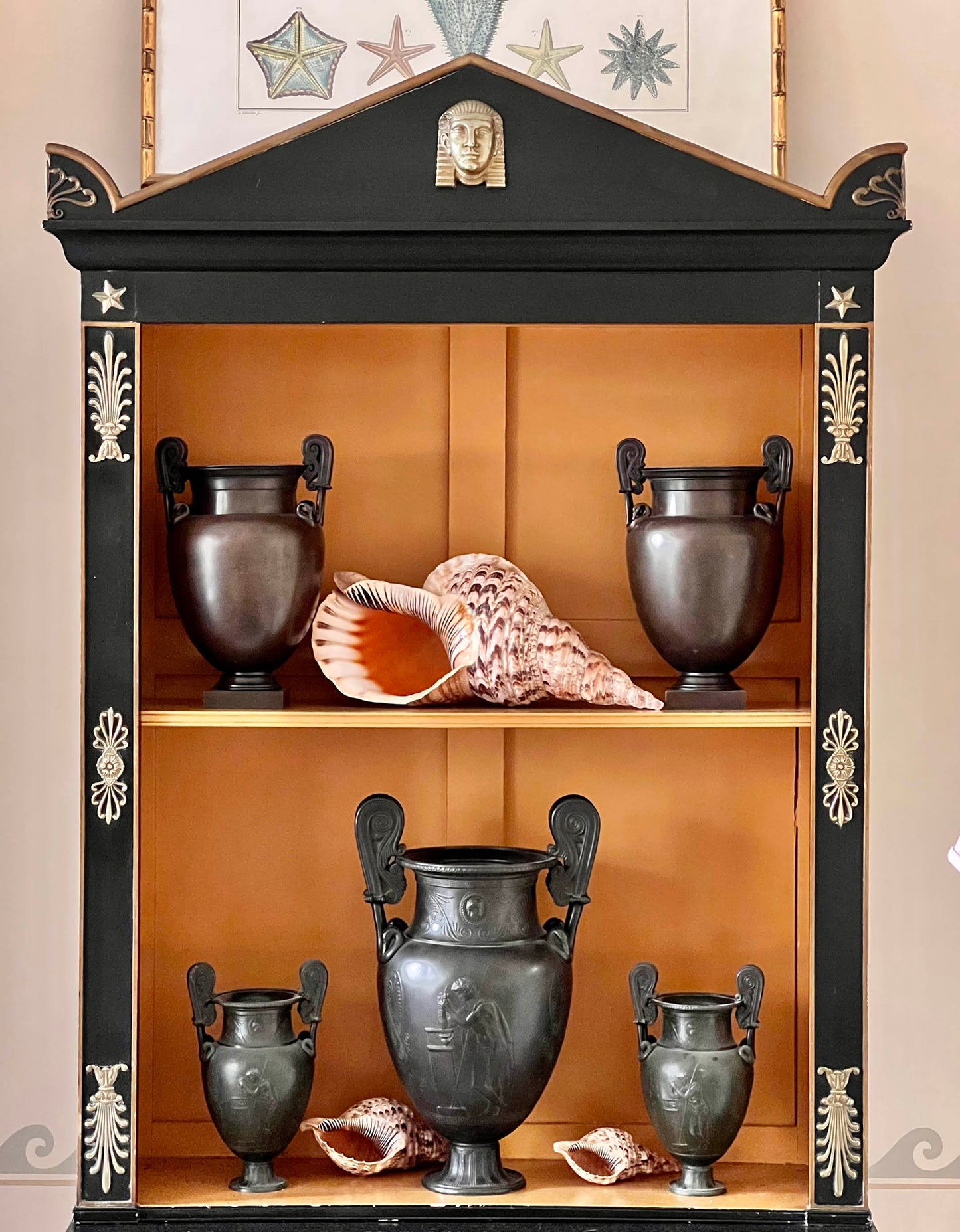 Pair of 19th Century Grand Tour Bronze Volute Kraters