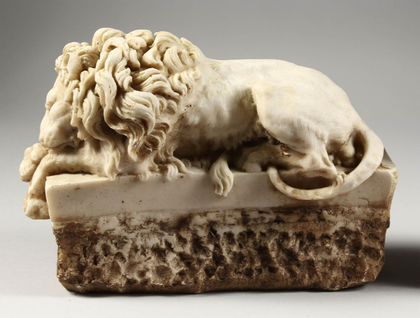 Pair of Canova Lions Sculptures