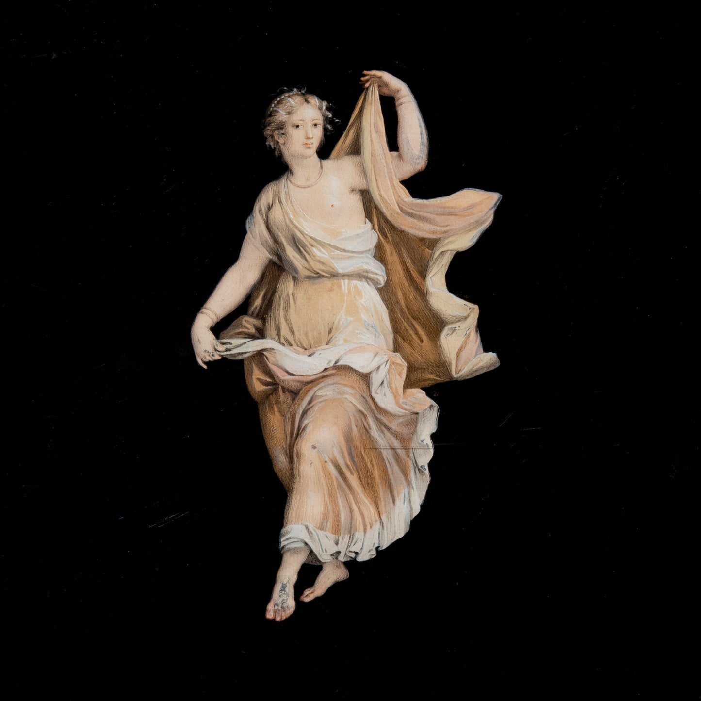 Pair of Michelangelo Maestri 'Pompeian' Gouaches