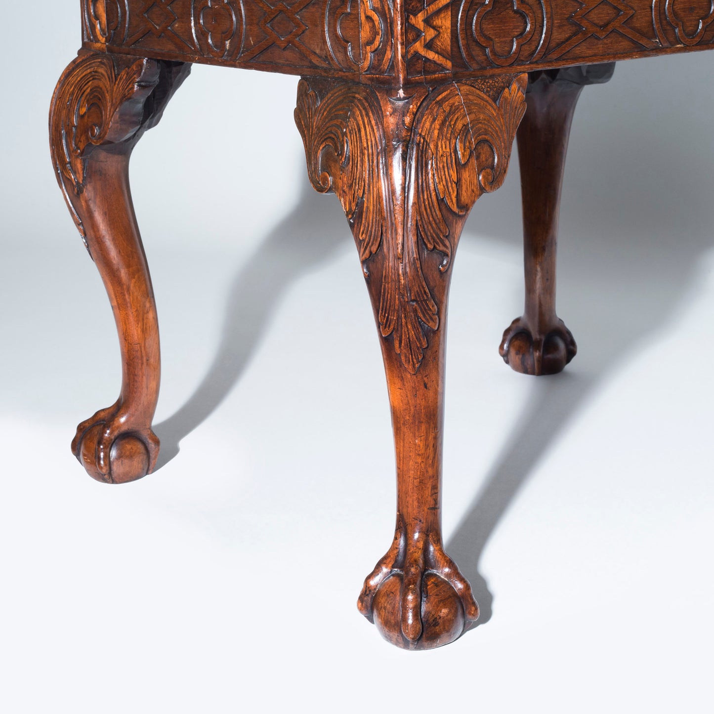 Fine George II Walnut Needlework Stool