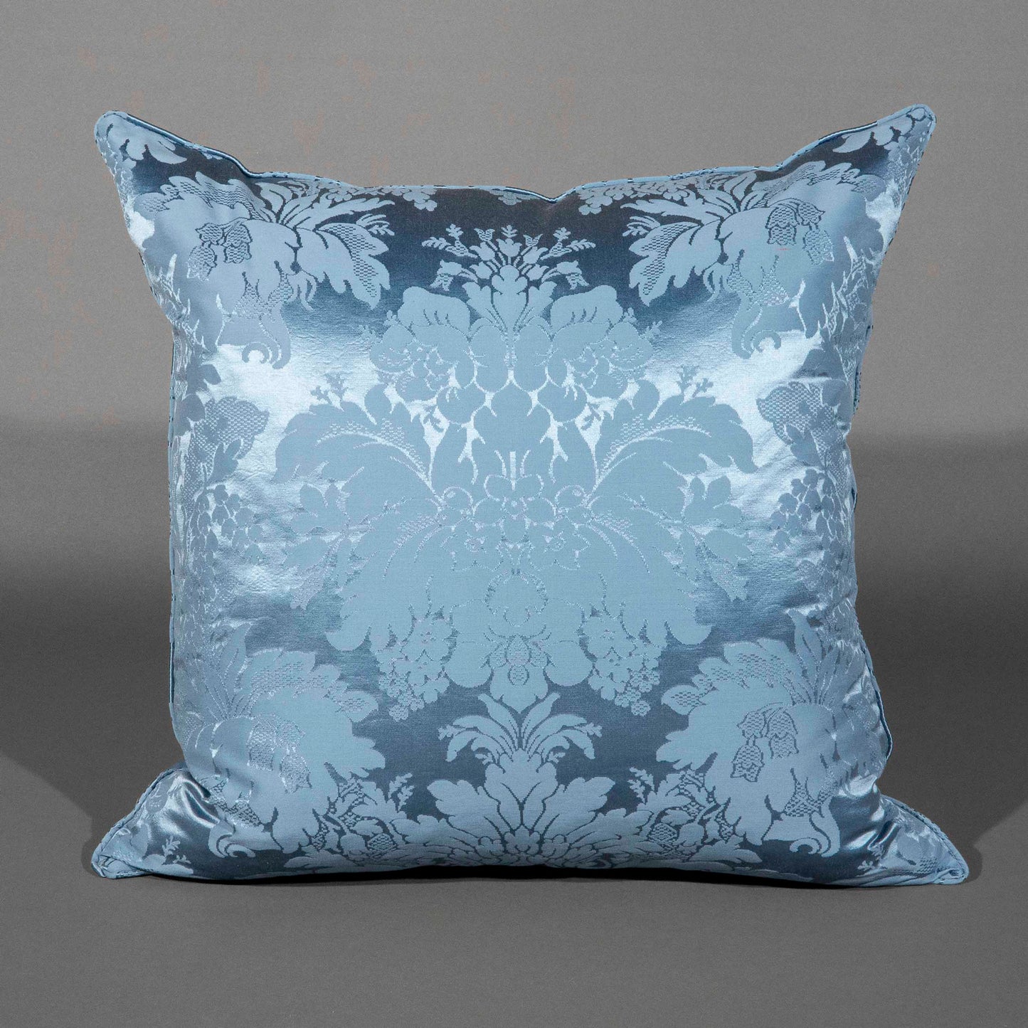 Piped Silk Damask Cushions