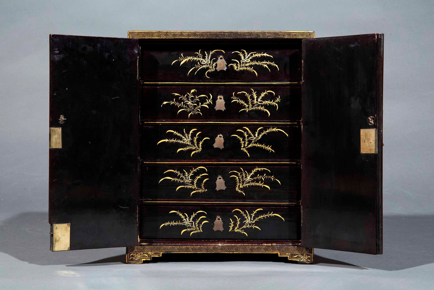19th Century Chinese Lacquer Table Cabinet