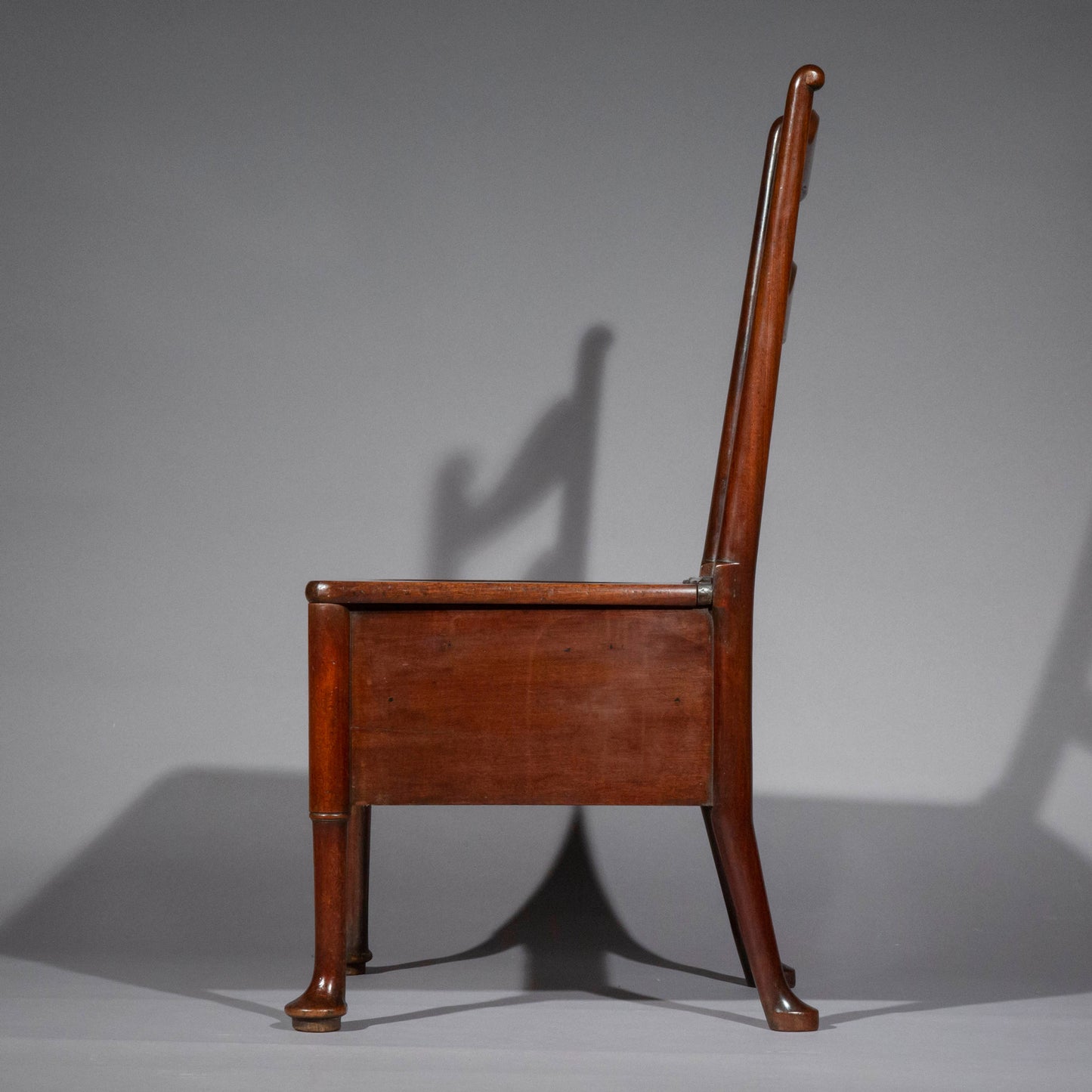 Pair of Early Georgian Walnut Hall Chairs