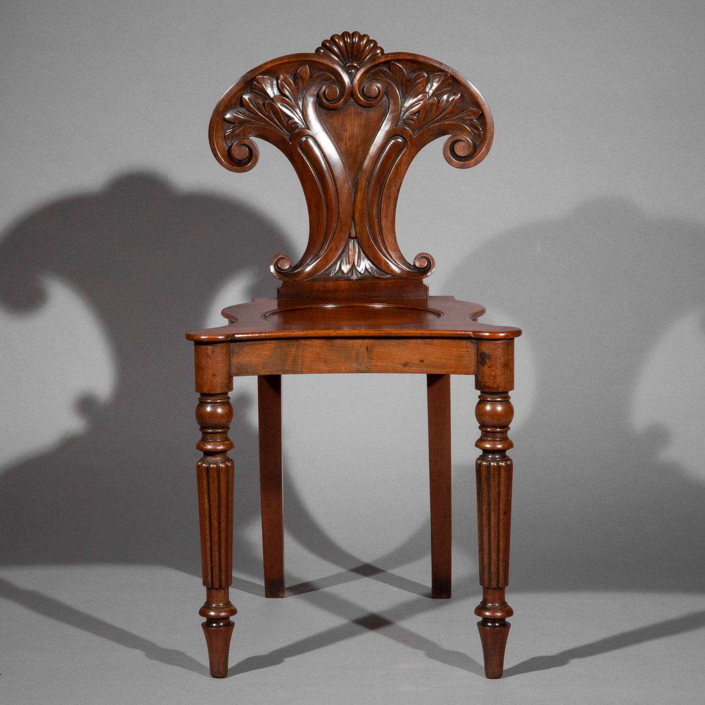 Pair of Regency Hall Chairs, attributed to Gillows