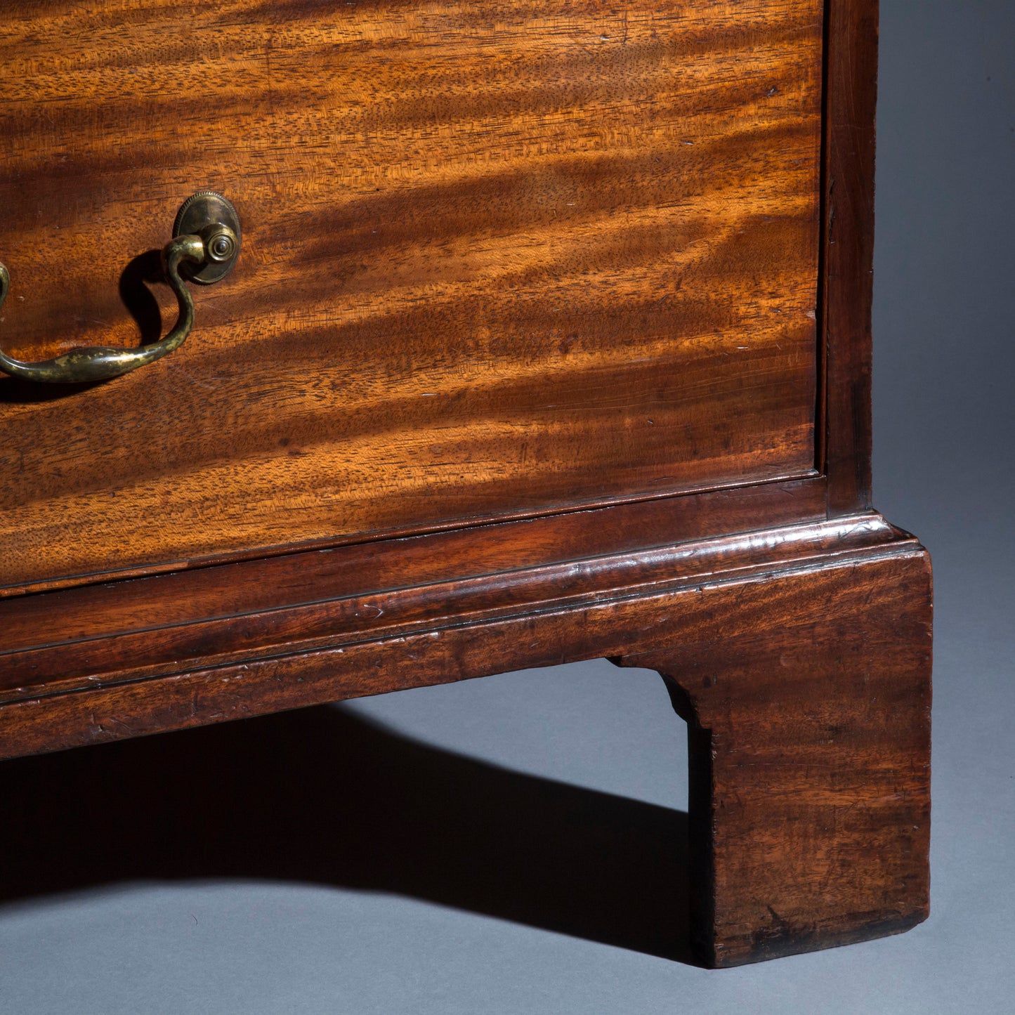 George III Chippendale Mahogany Clothes Press