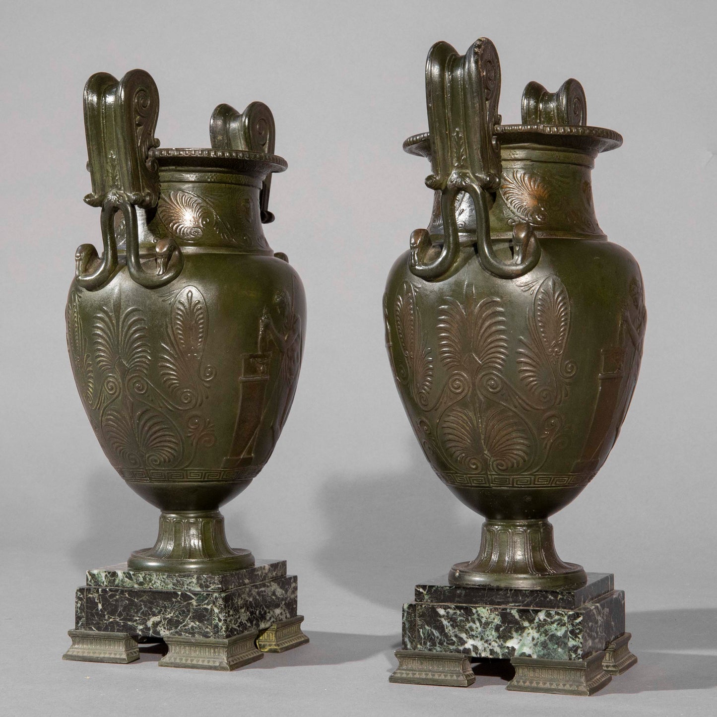 Pair of 19th Century Grand Tour Volute Kraters