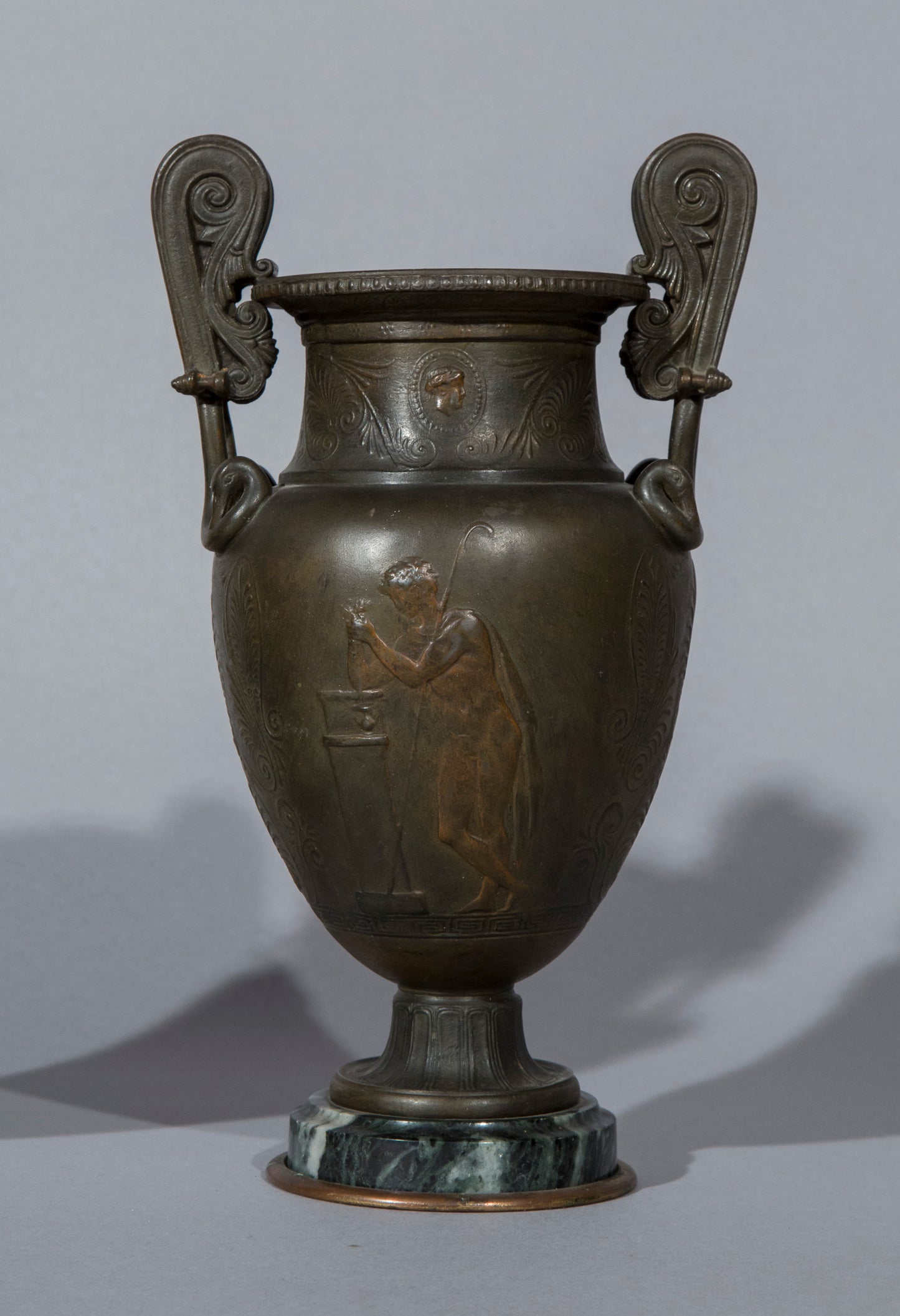 Pair of 19th Century Volute Krater Lamps
