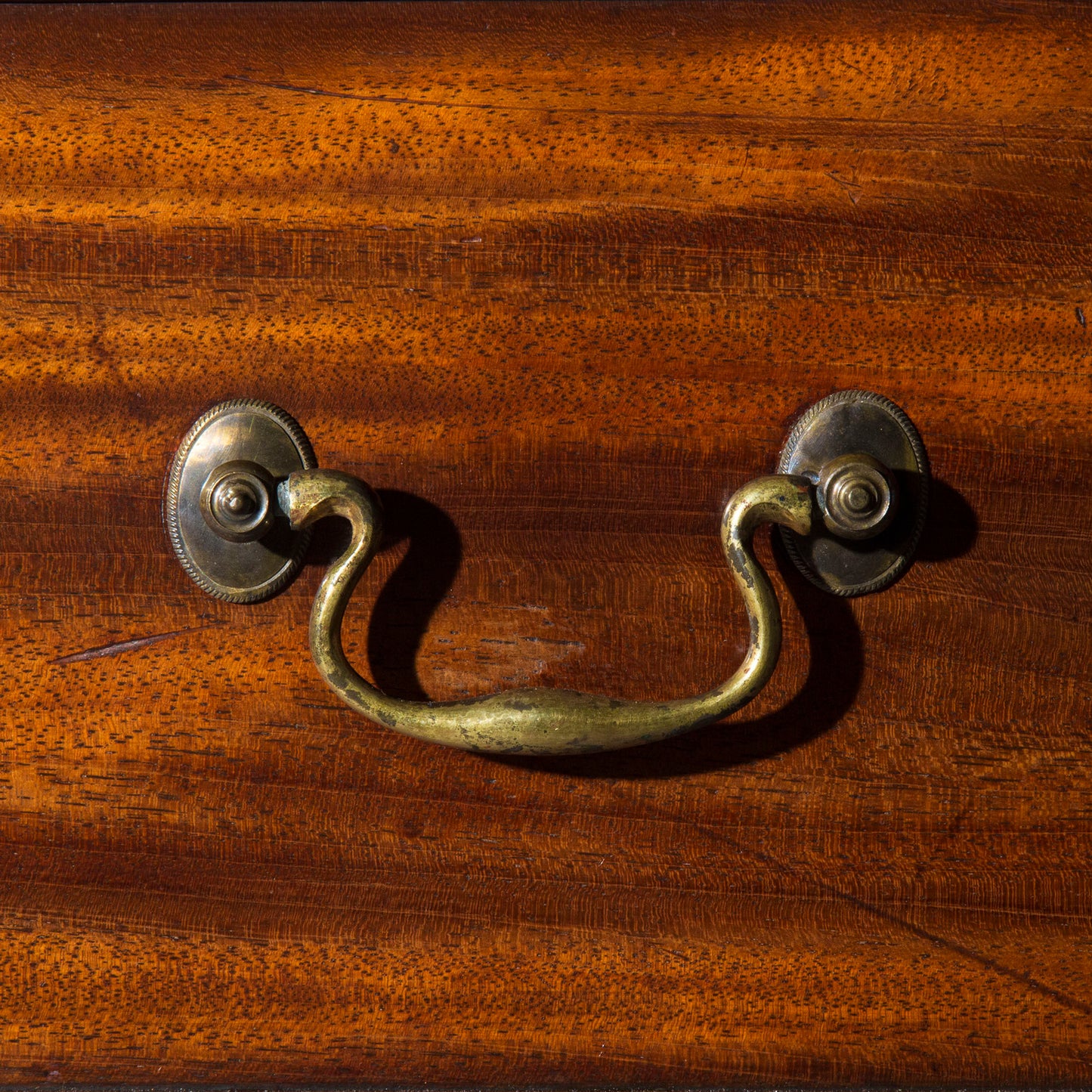 George III Chippendale Mahogany Clothes Press