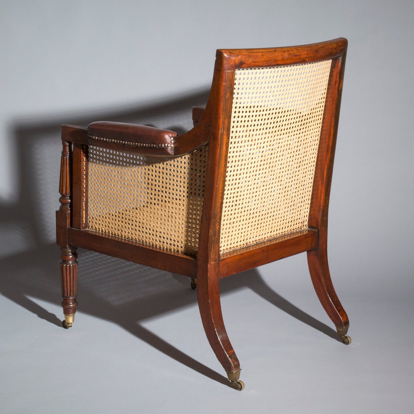 Regency Mahogany Library Armchair, attributed to Gillows