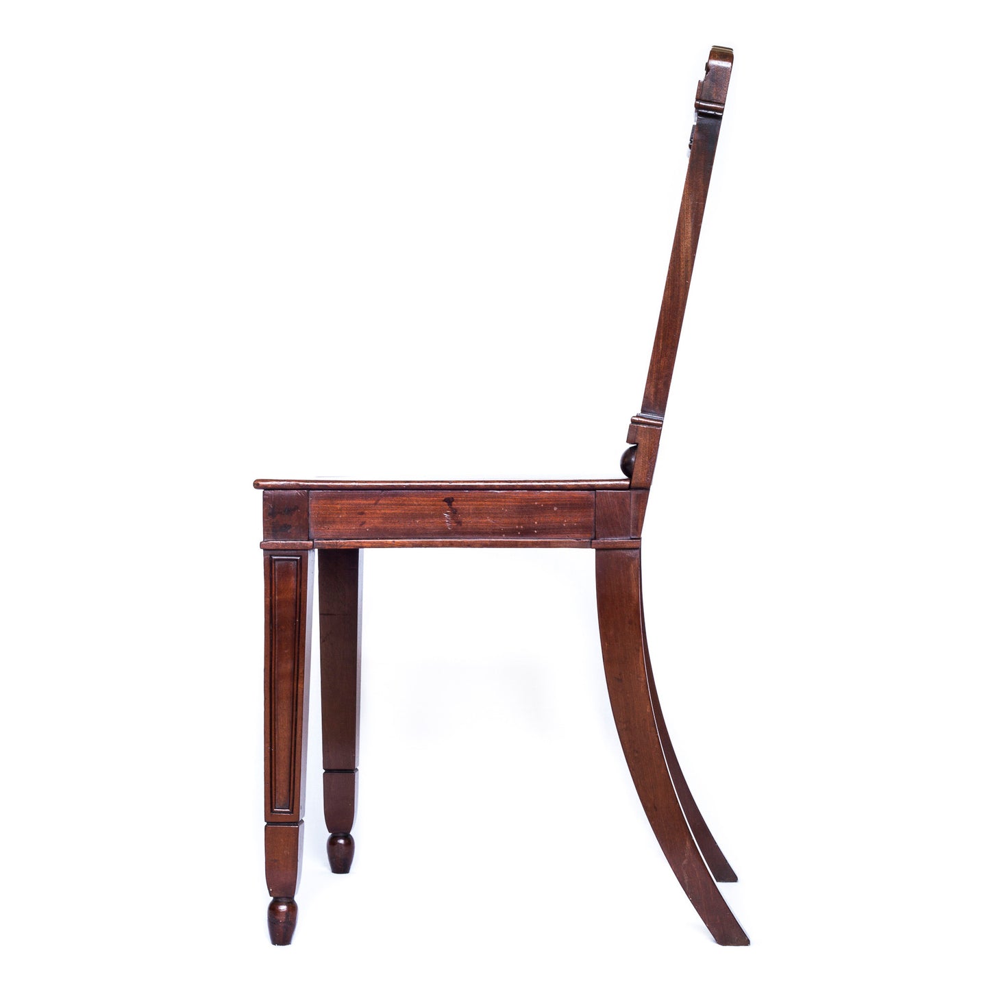 Important George III Mahogany Hall Chair, attributed to Gillows