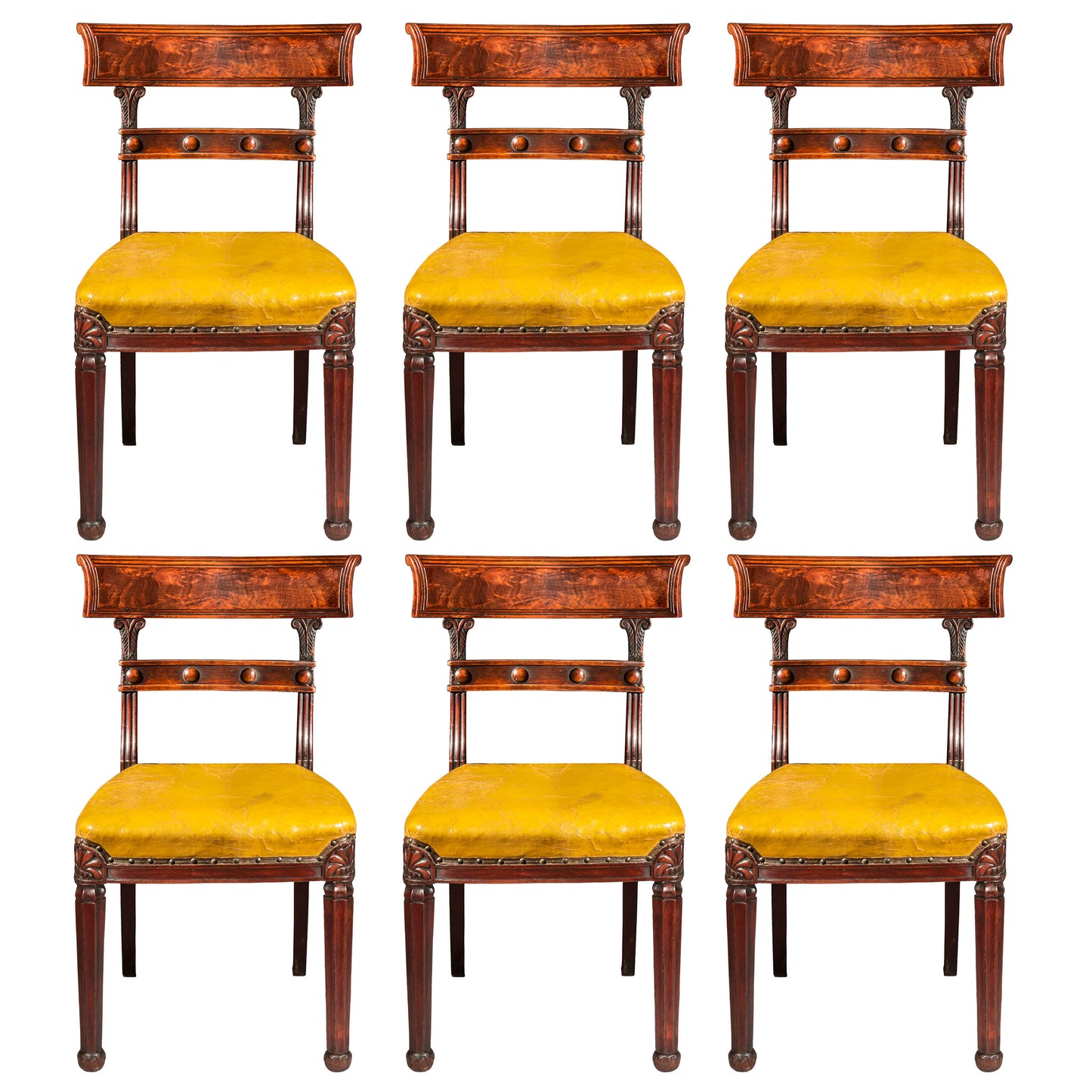 Set of Six Regency Dining Chairs, in the manner of Marsh and Tatham