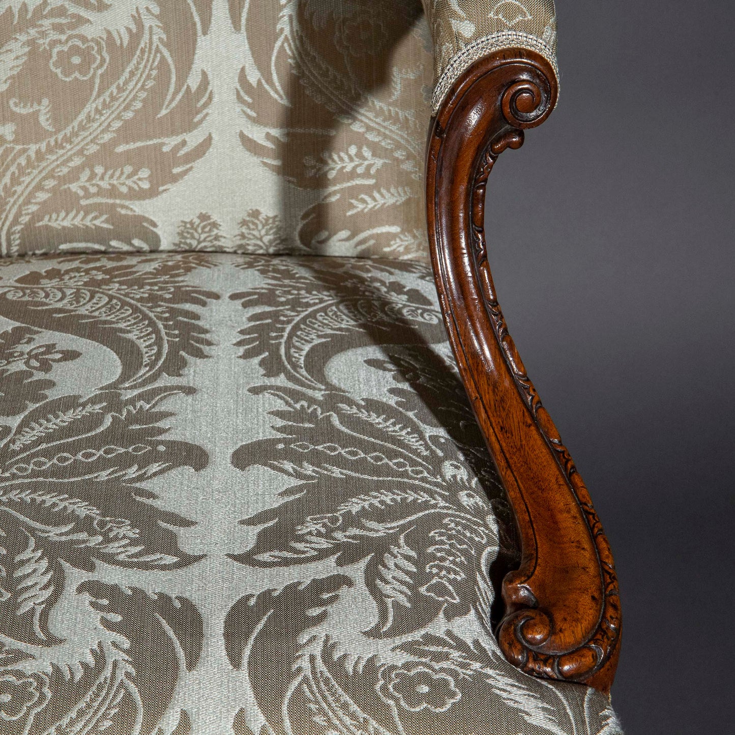 Fine Chippendale Gainsborough Armchair