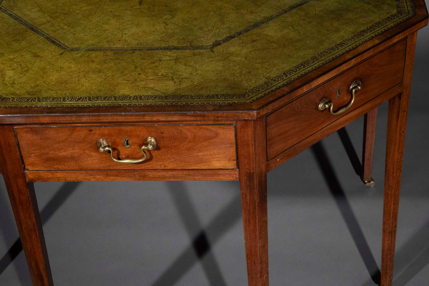 Unusual George III Octagonal Library Table