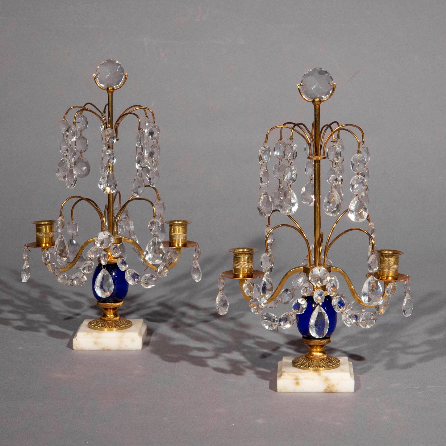Pair of Swedish Gustavian Style Neoclassical Candelabra
