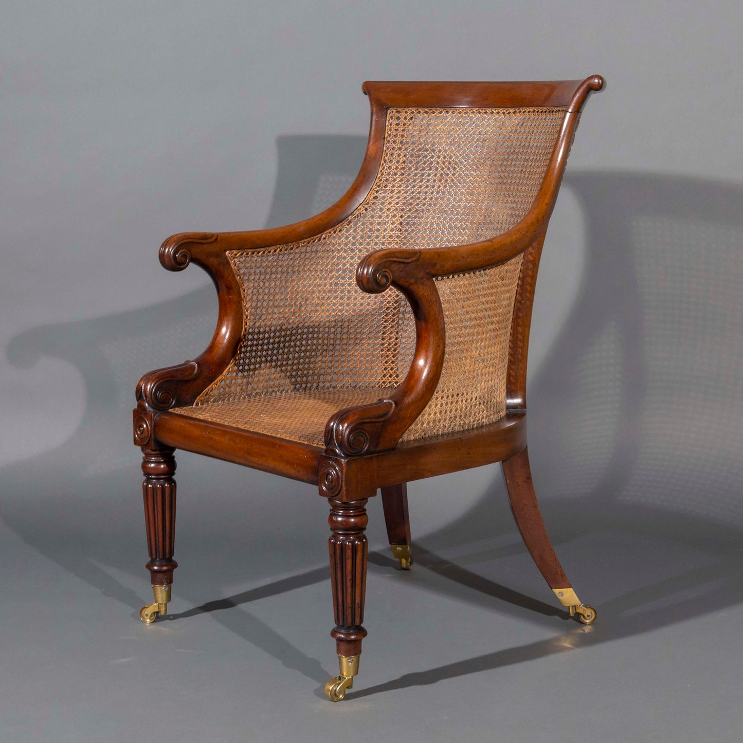 Pair of Regency Bergère Armchairs