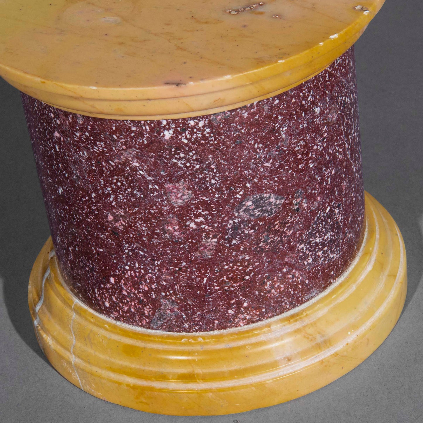 Large Grand Tour Red Porphyry Column