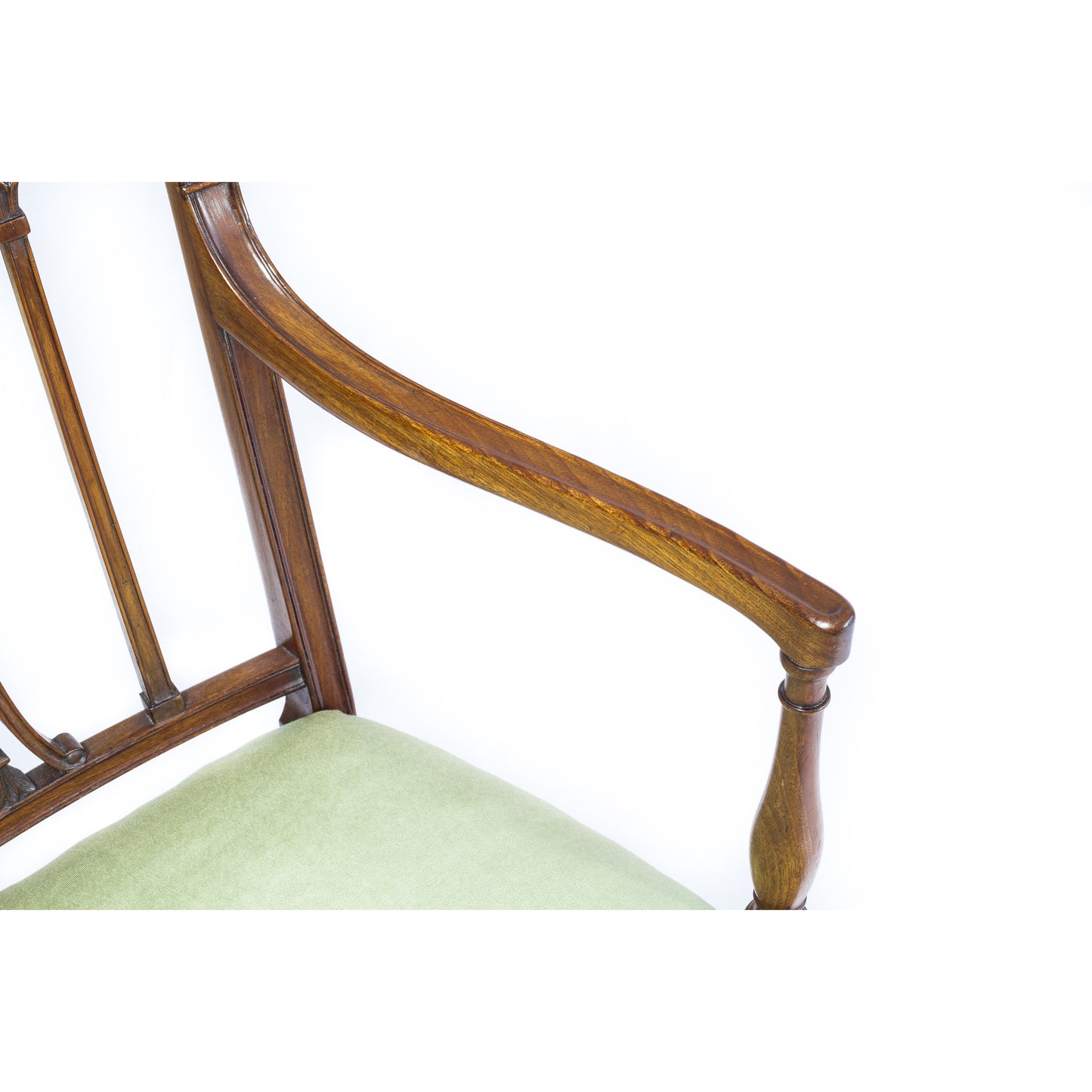 Fine Pair of George III Mahogany Armchairs