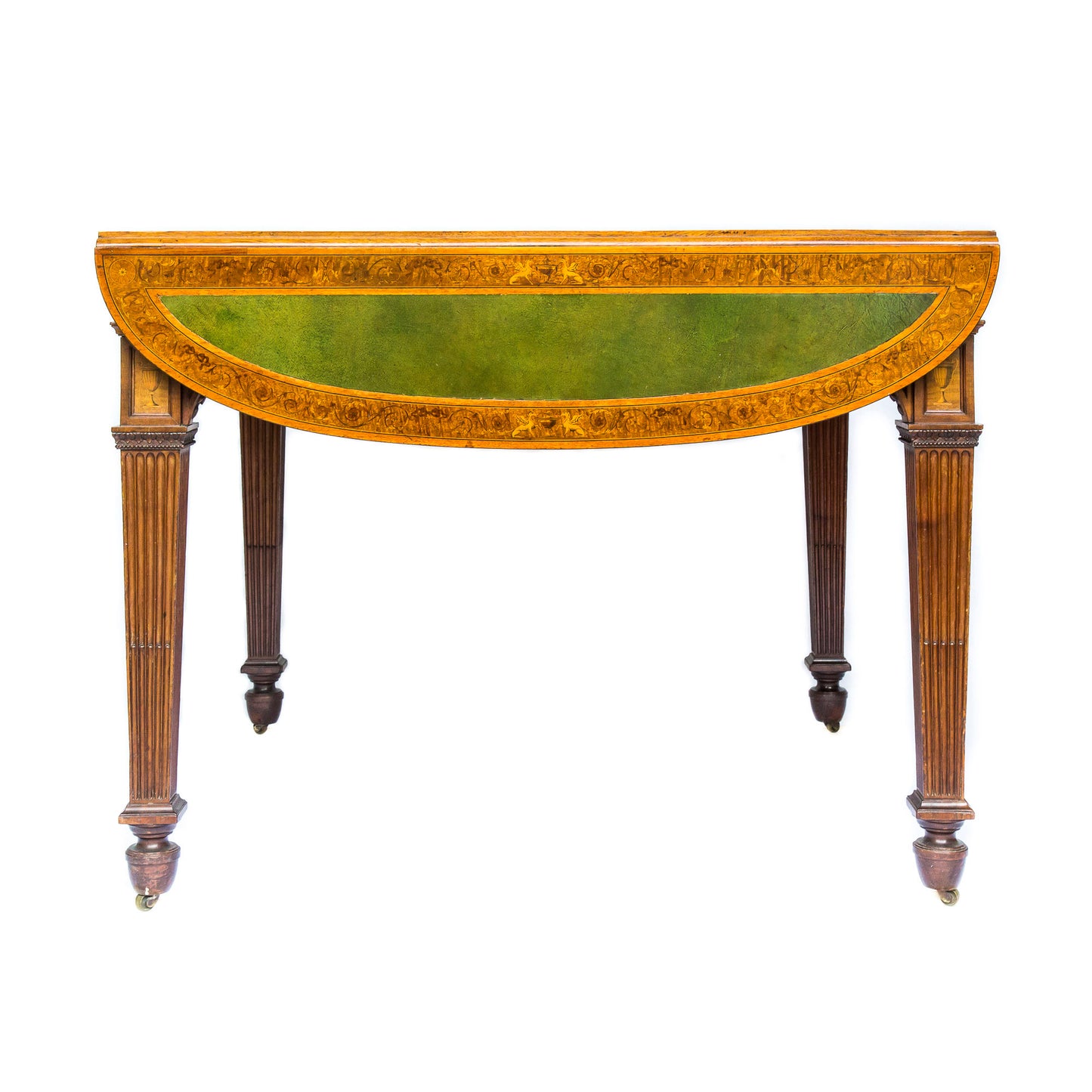 Exceptional Neoclassical Library Table by Howard & Sons