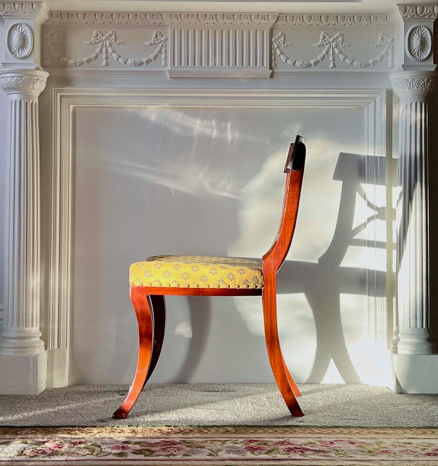 Set of Six Regency Klismos Dining Chairs, attributed to Gillows