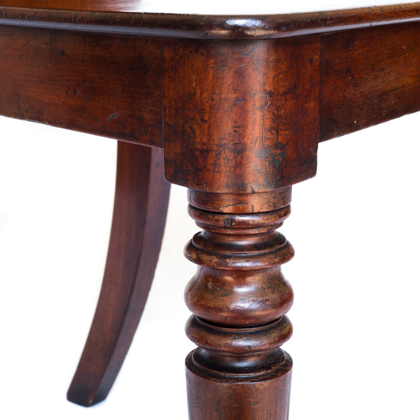 Fine Pair of Regency Figured Mahogany Hall Chairs