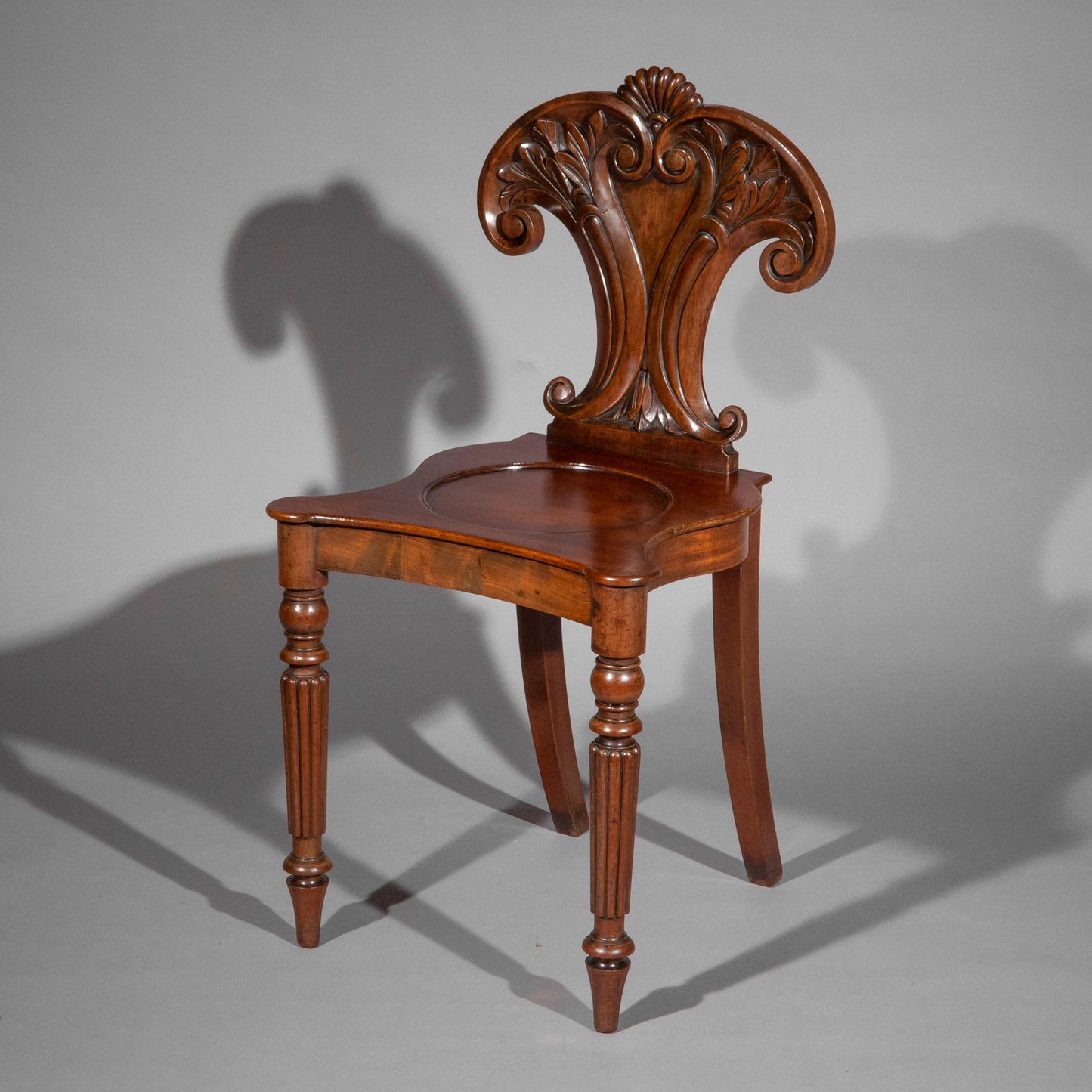 Pair of Regency Hall Chairs, attributed to Gillows