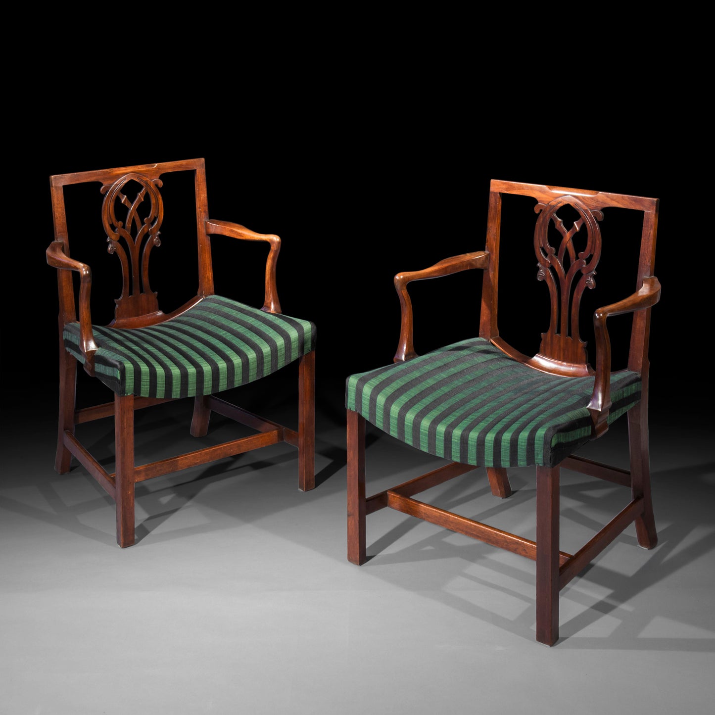 Pair of George III Open Armchairs