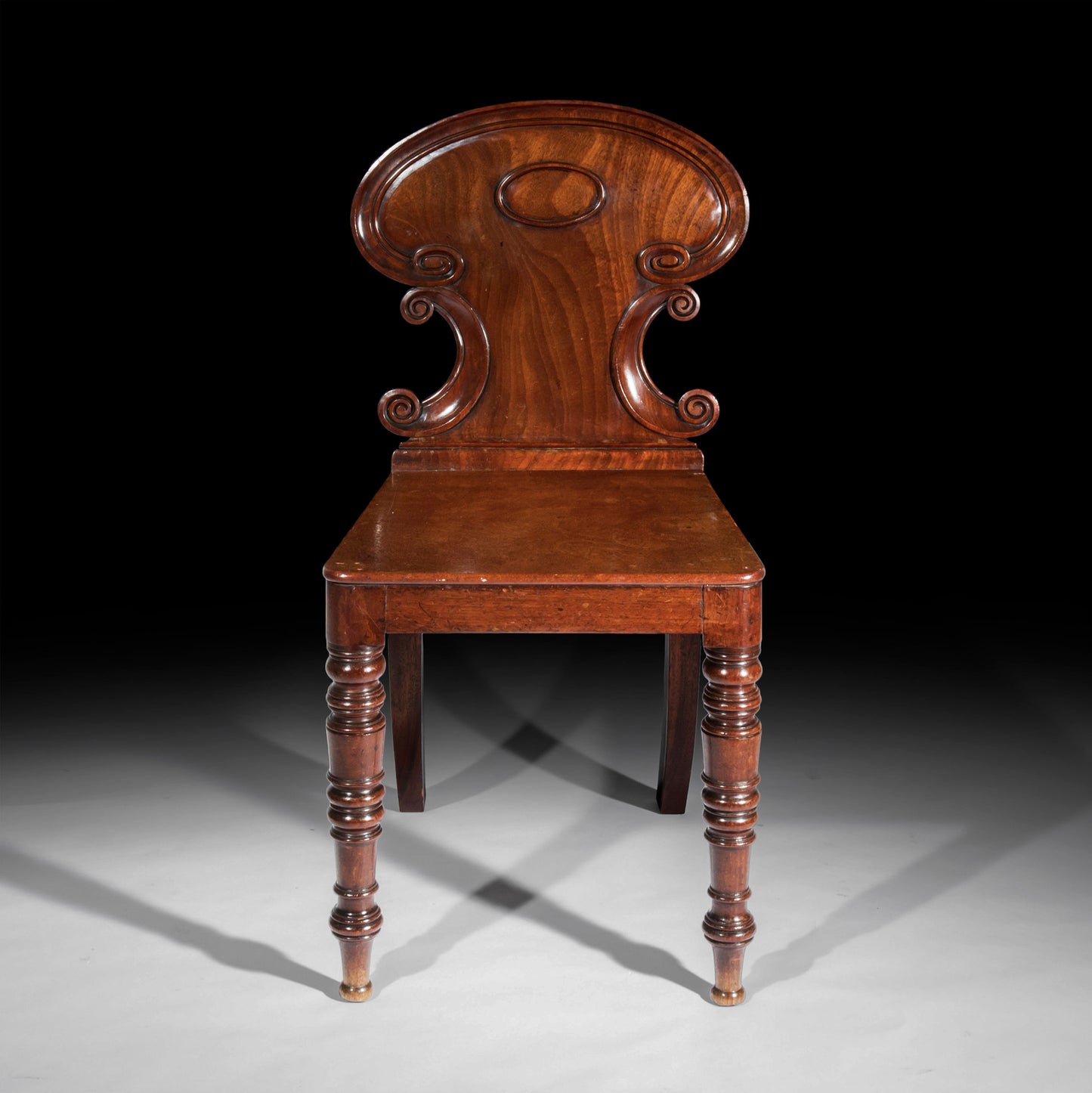 Fine Pair of Regency Hall Chairs