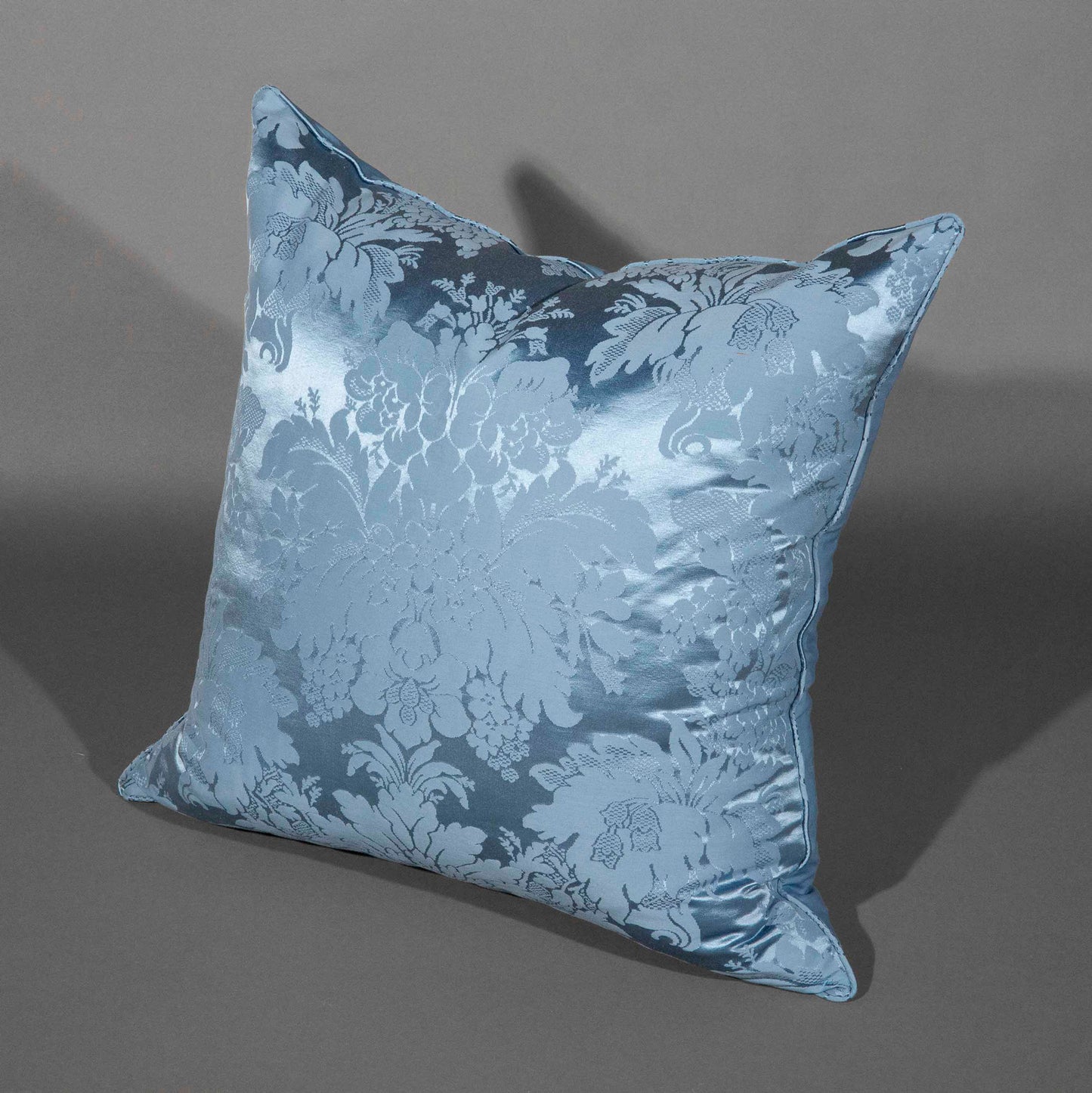 Piped Silk Damask Cushions