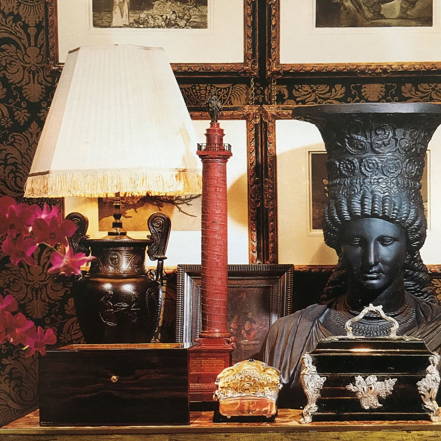 Pair of 19th Century Volute Krater Lamps