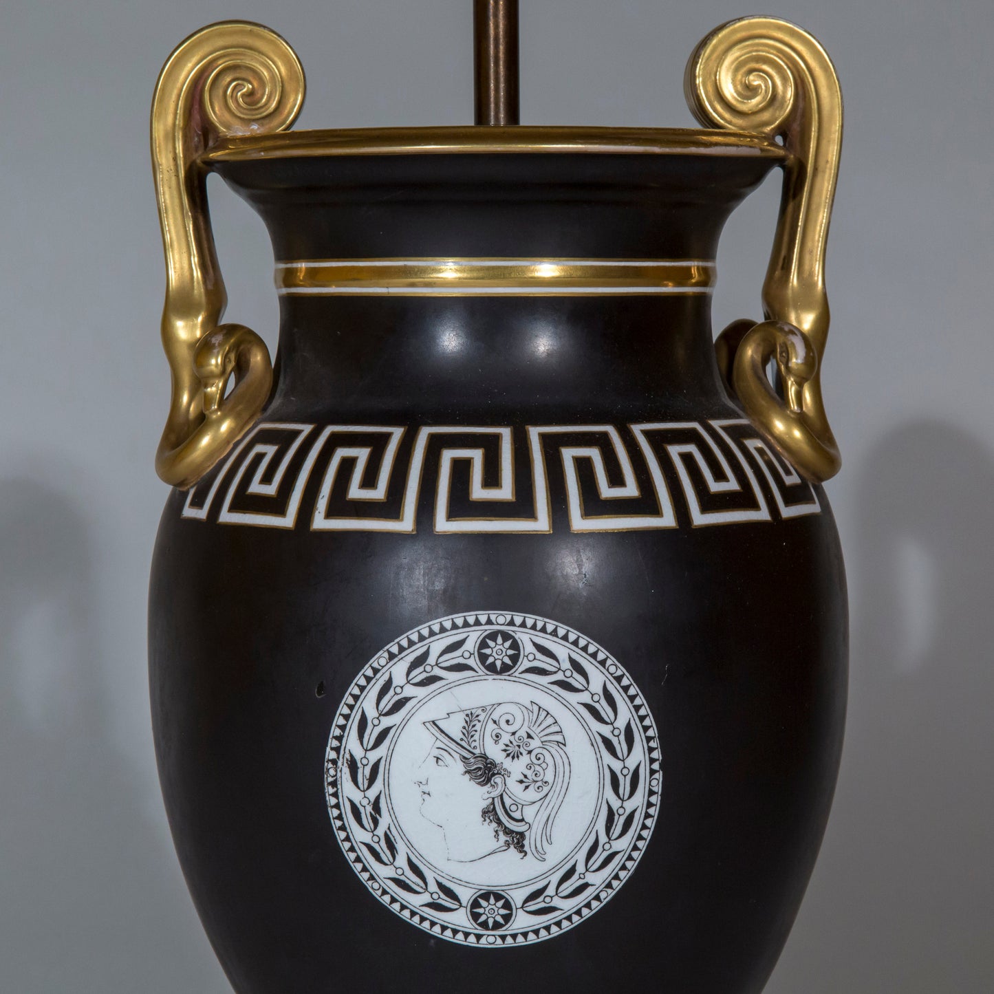 Pair of 19th Century Neoclassical Vase Lamps