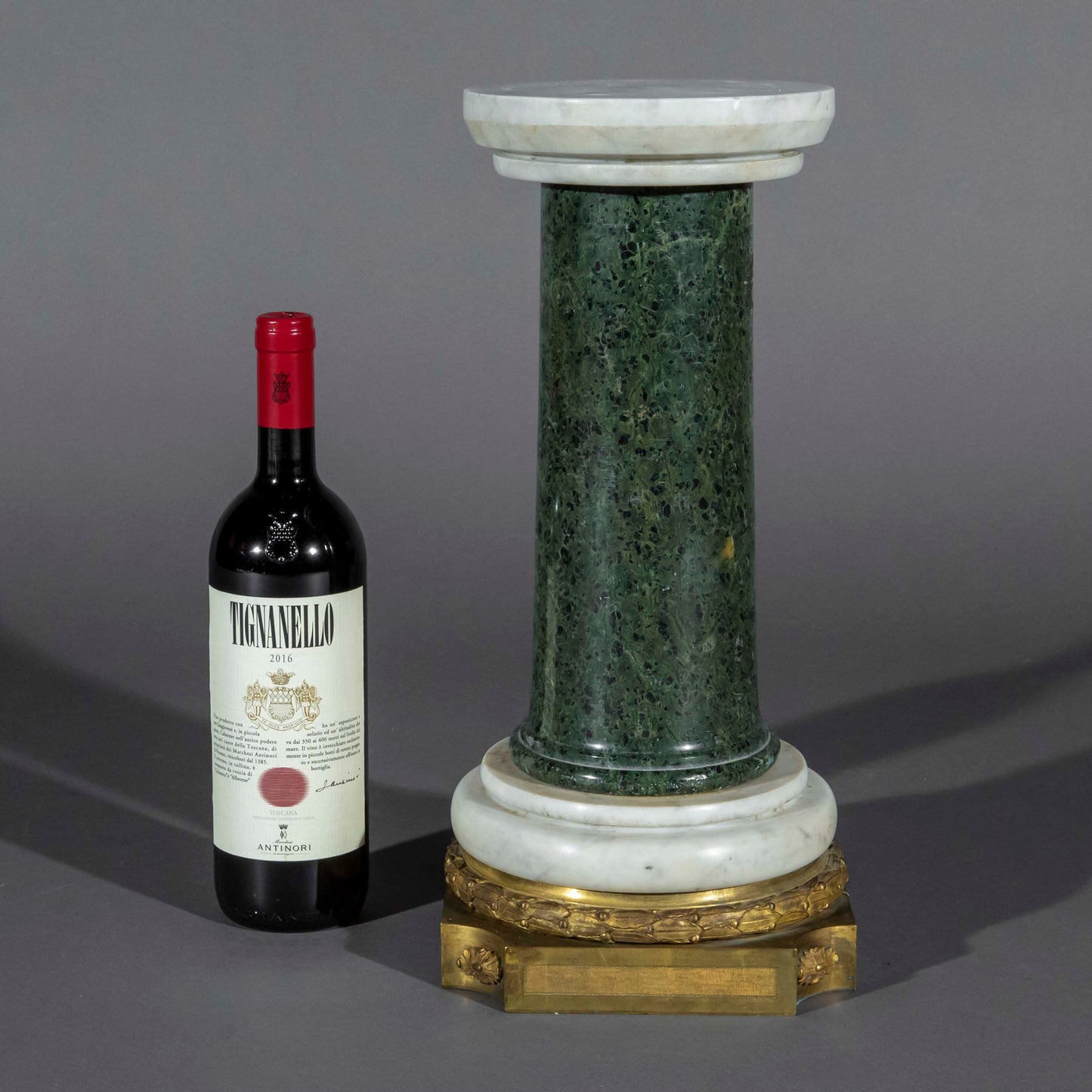 Large Grand Tour Marble Column Plinth