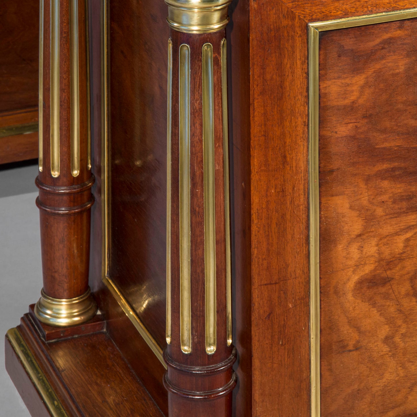 Superb Louis XVI Style Brass Mounted Desk