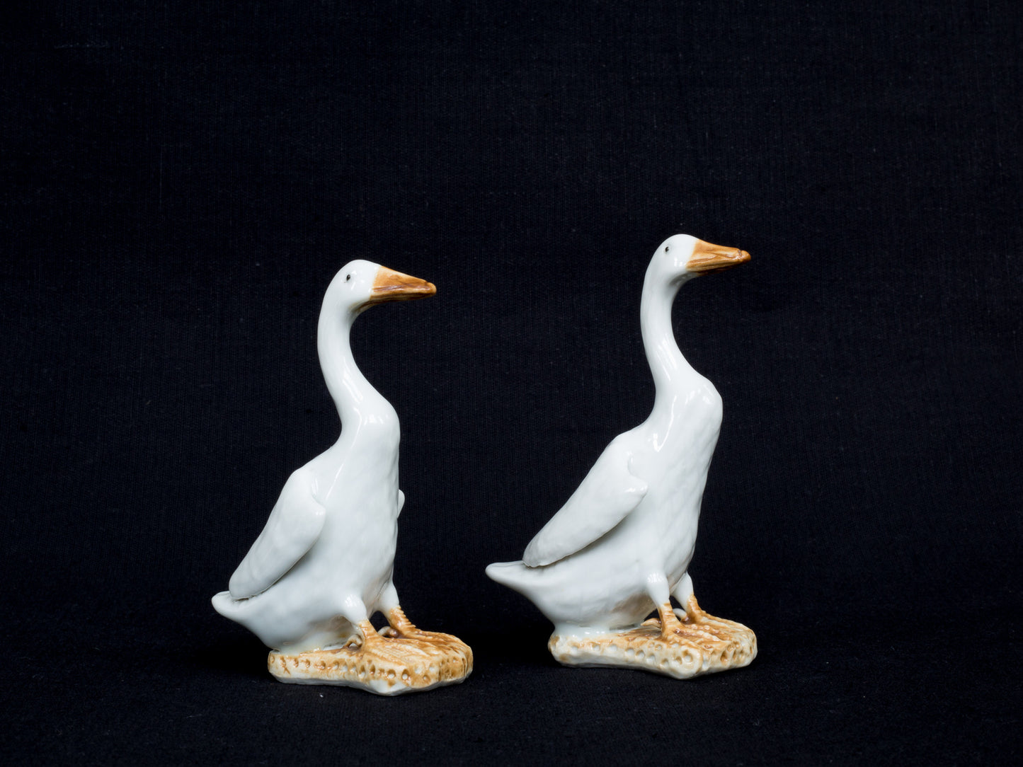 Chinese Export Porcelain Peking Ducks Figurines