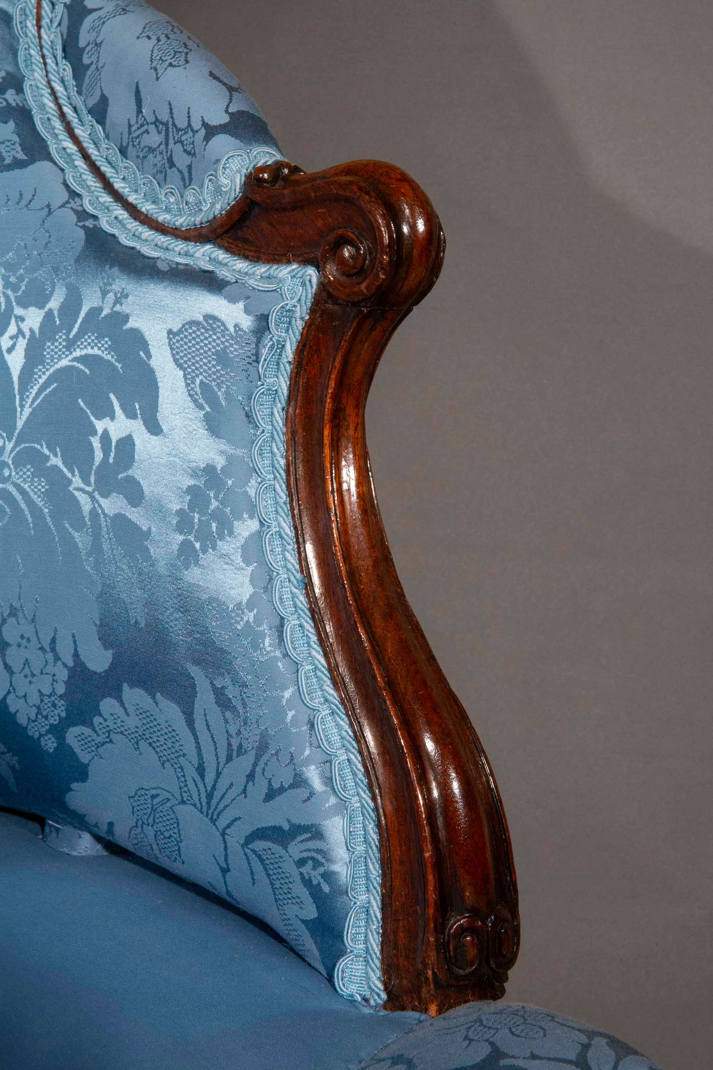 Large George III Bergere Armchair, Attributed to Thomas Chippendale