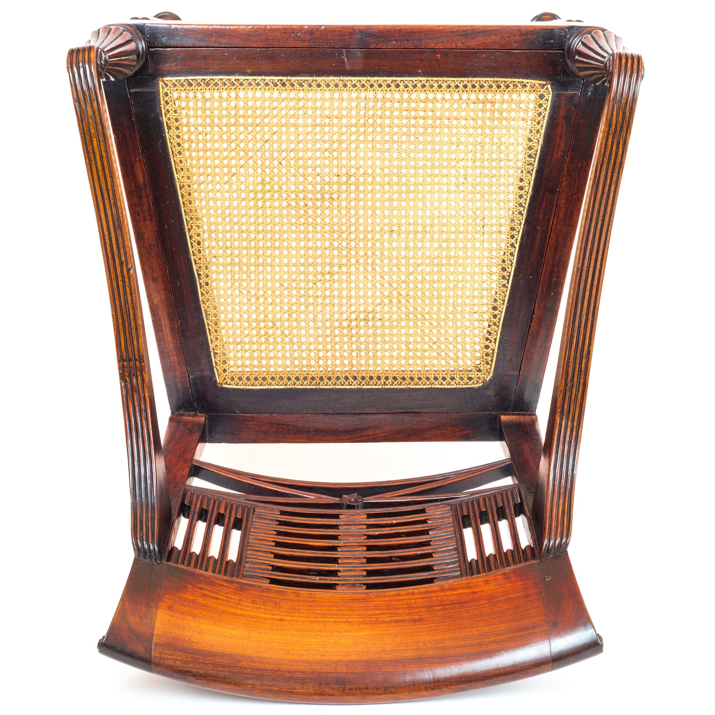 Regency Colonial Padouk Open Armchair, possibly Anglo-Chinese