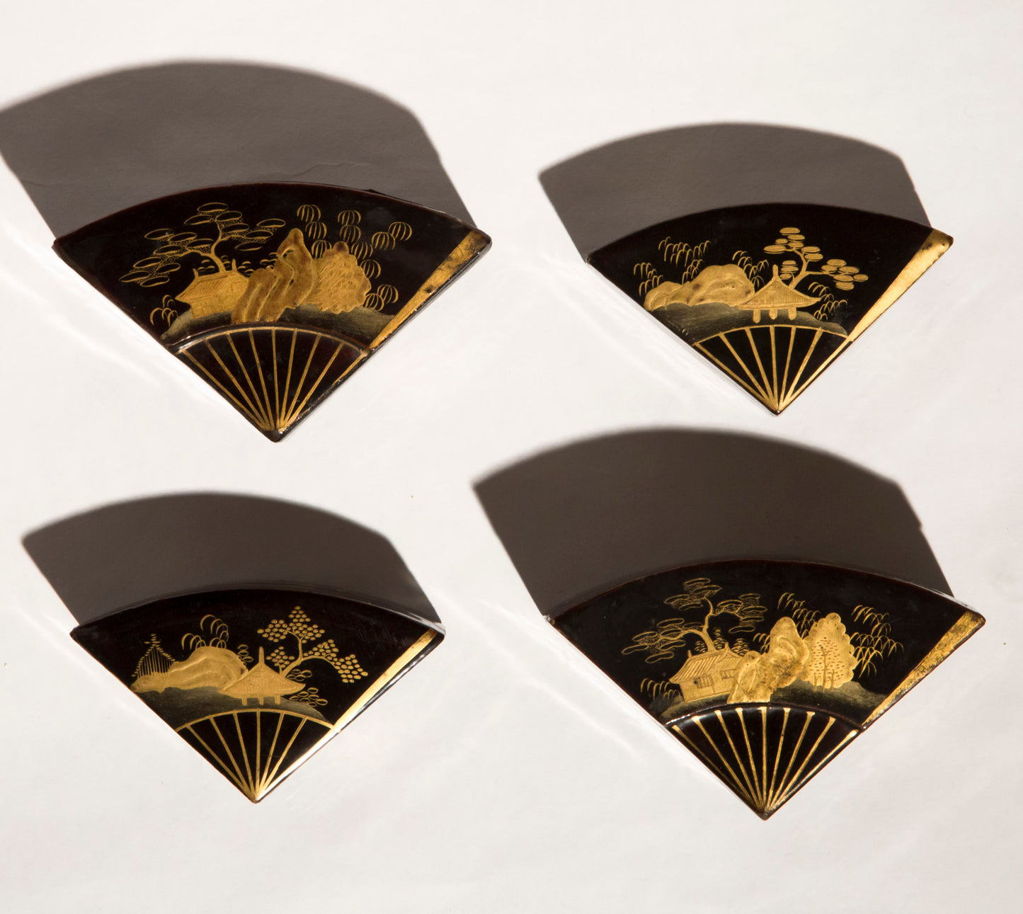Set of Four Japanese Lacquer Boxes