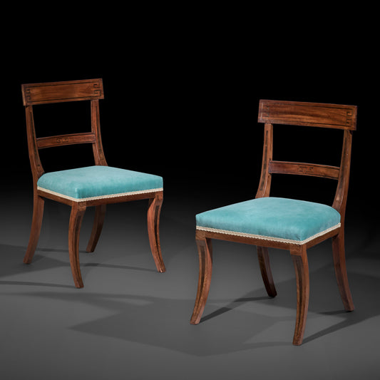 Set of Six Regency Klismos Dining Chairs, attributed to Gillows