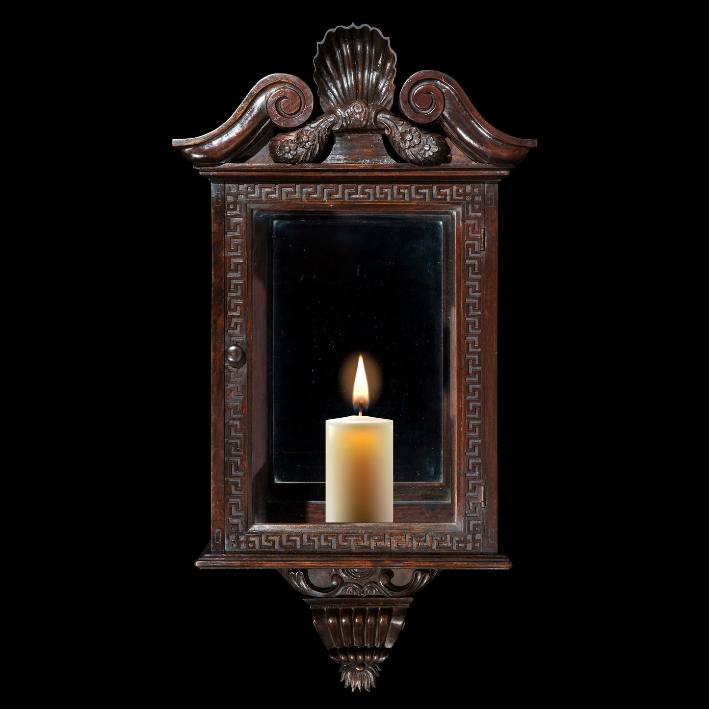 Architectural Palladian Padouk Wall Lantern