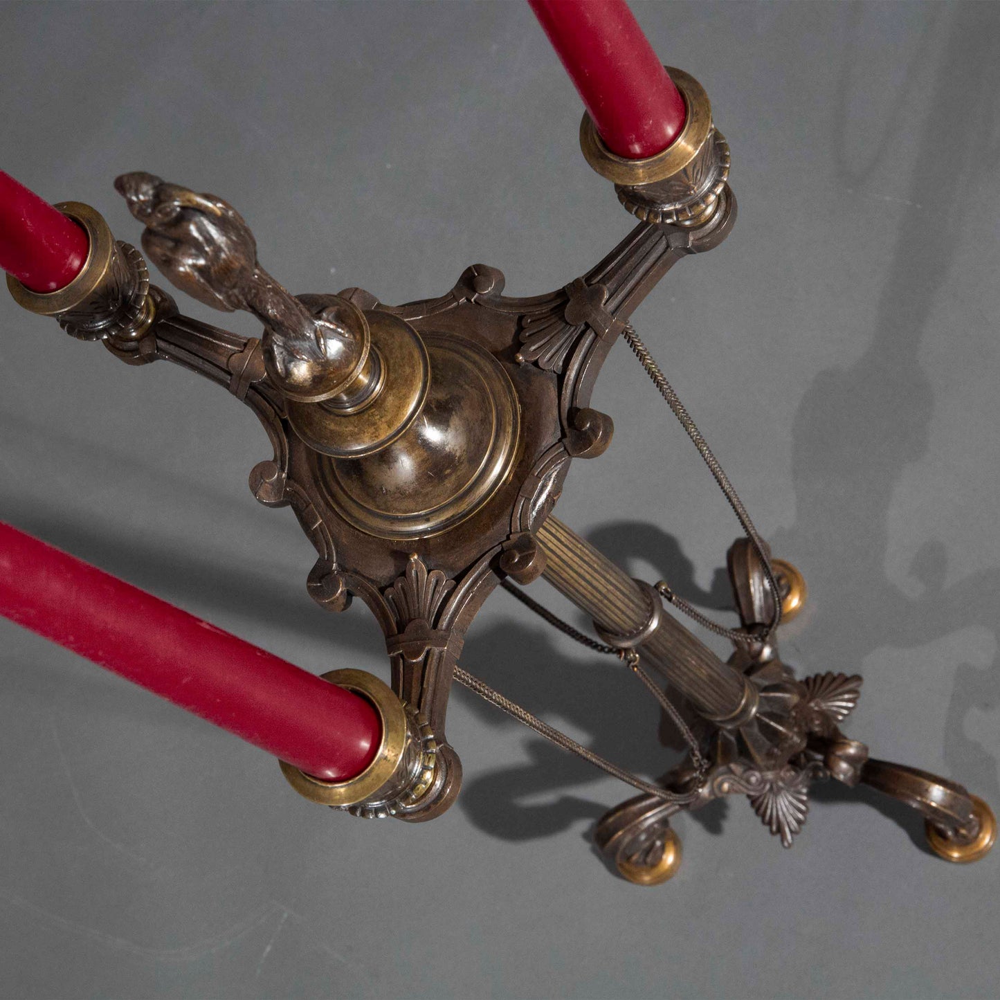 19th Century Bronze Etruscan Candelabrum