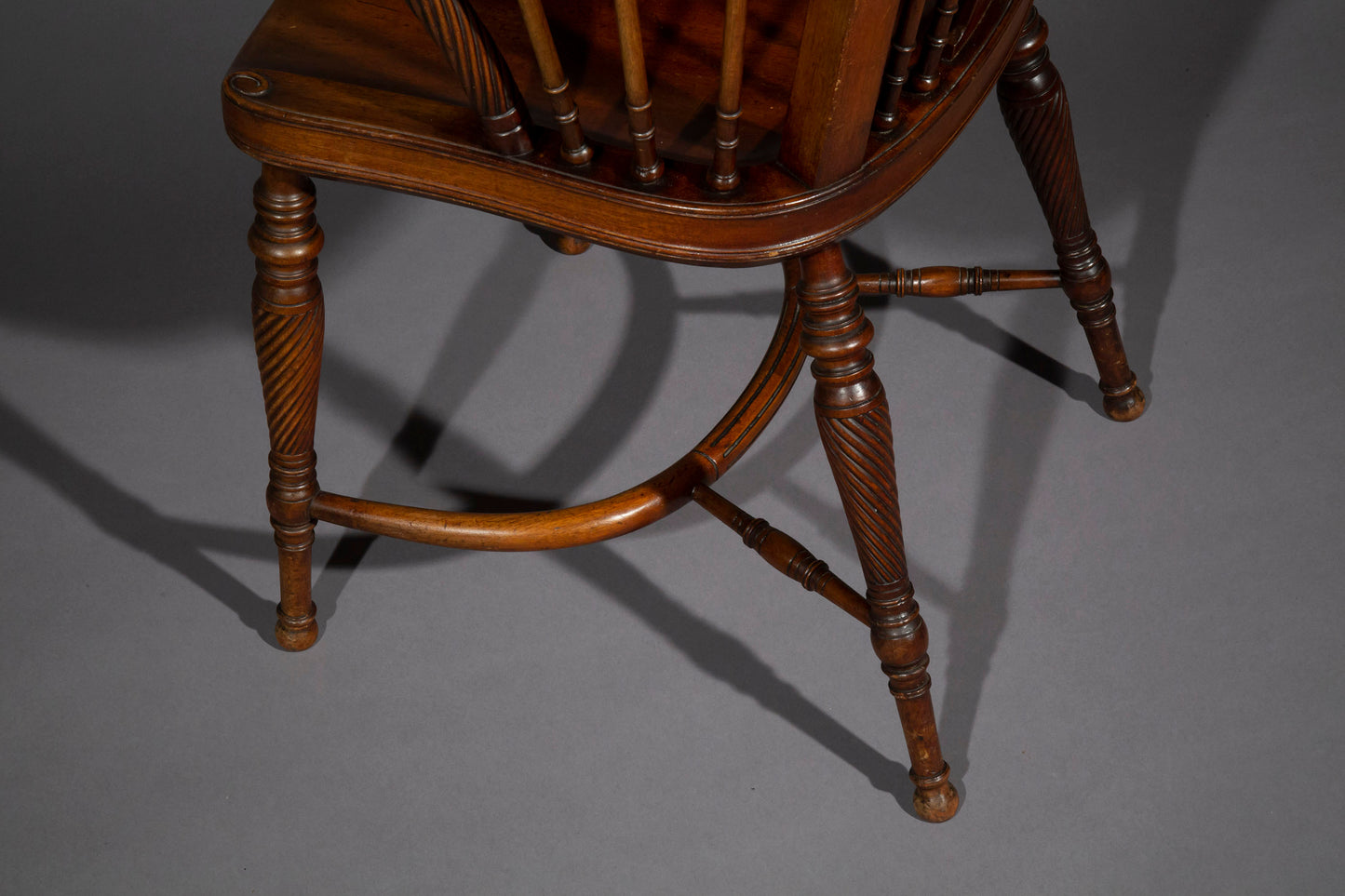 Fine Pair of Arts and Crafts Mahogany Windsor Armchairs