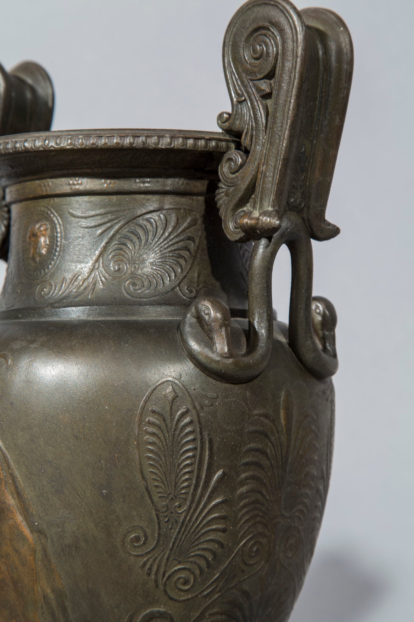 Pair of 19th Century Volute Krater Lamps