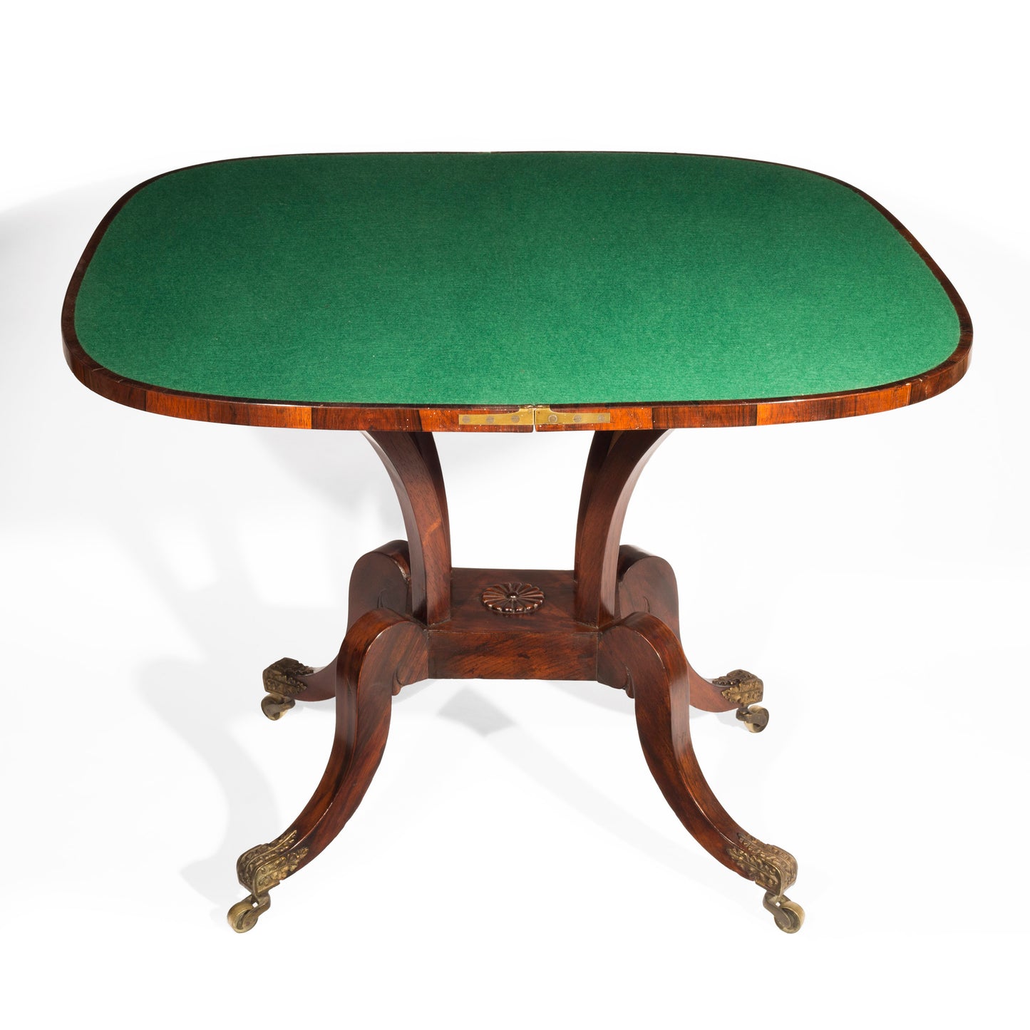 Regency Rosewood Card Table, attributed to William Trotter