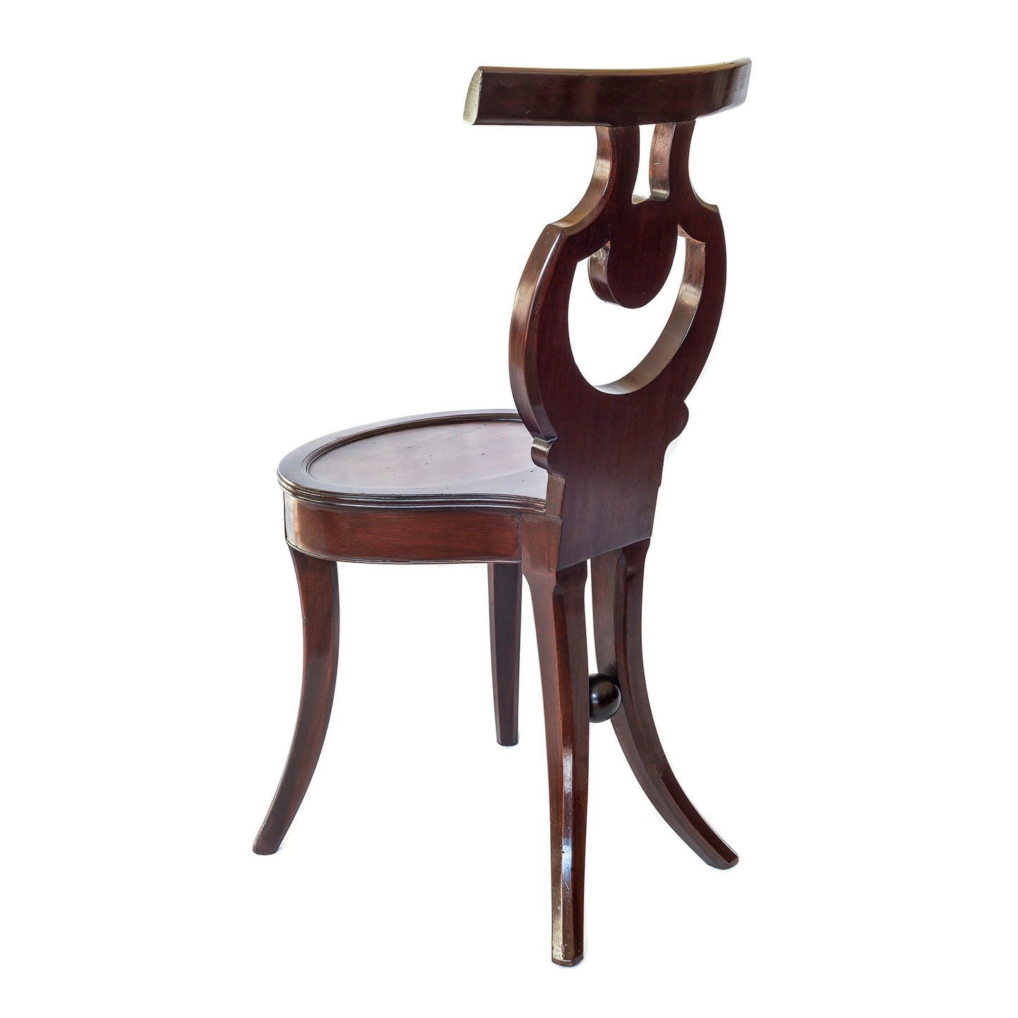 Fine George III Mahogany Hall Chair, in the Gillows Style