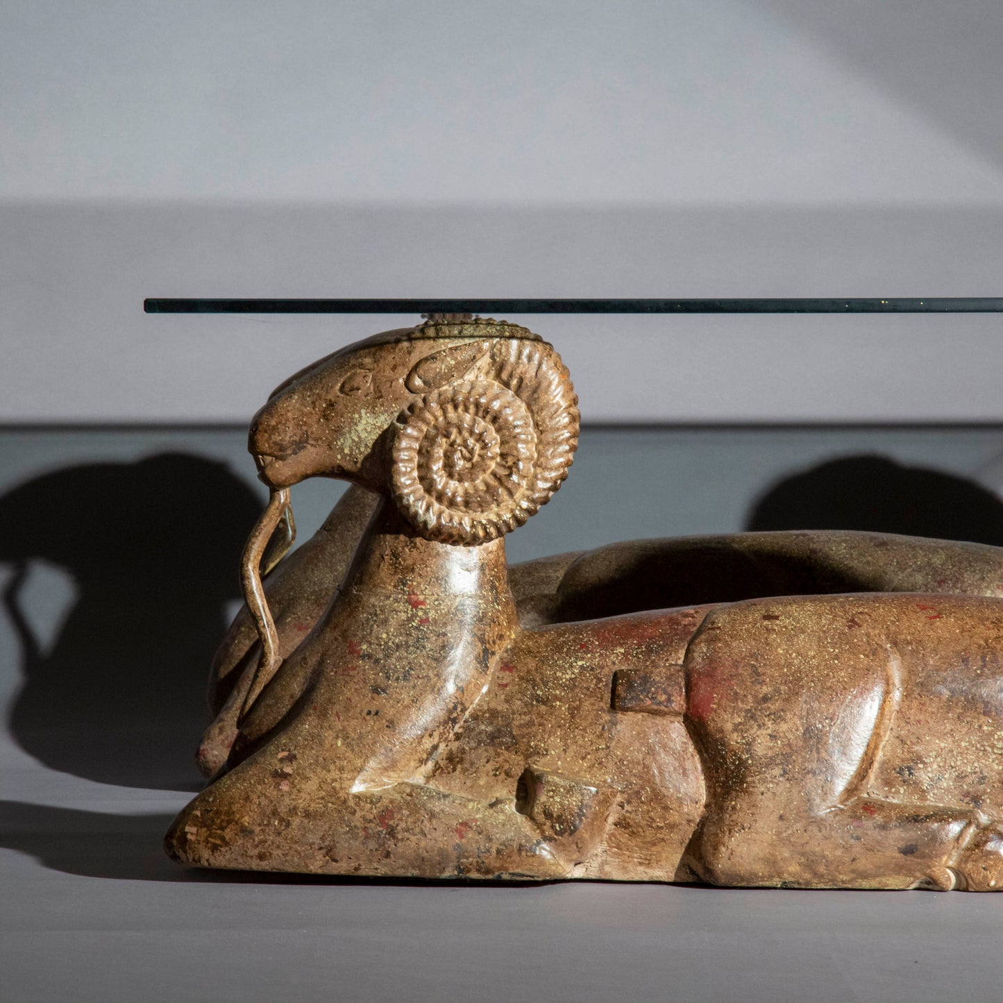 Unusual Oriental 'Tang Rams' Coffee Table
