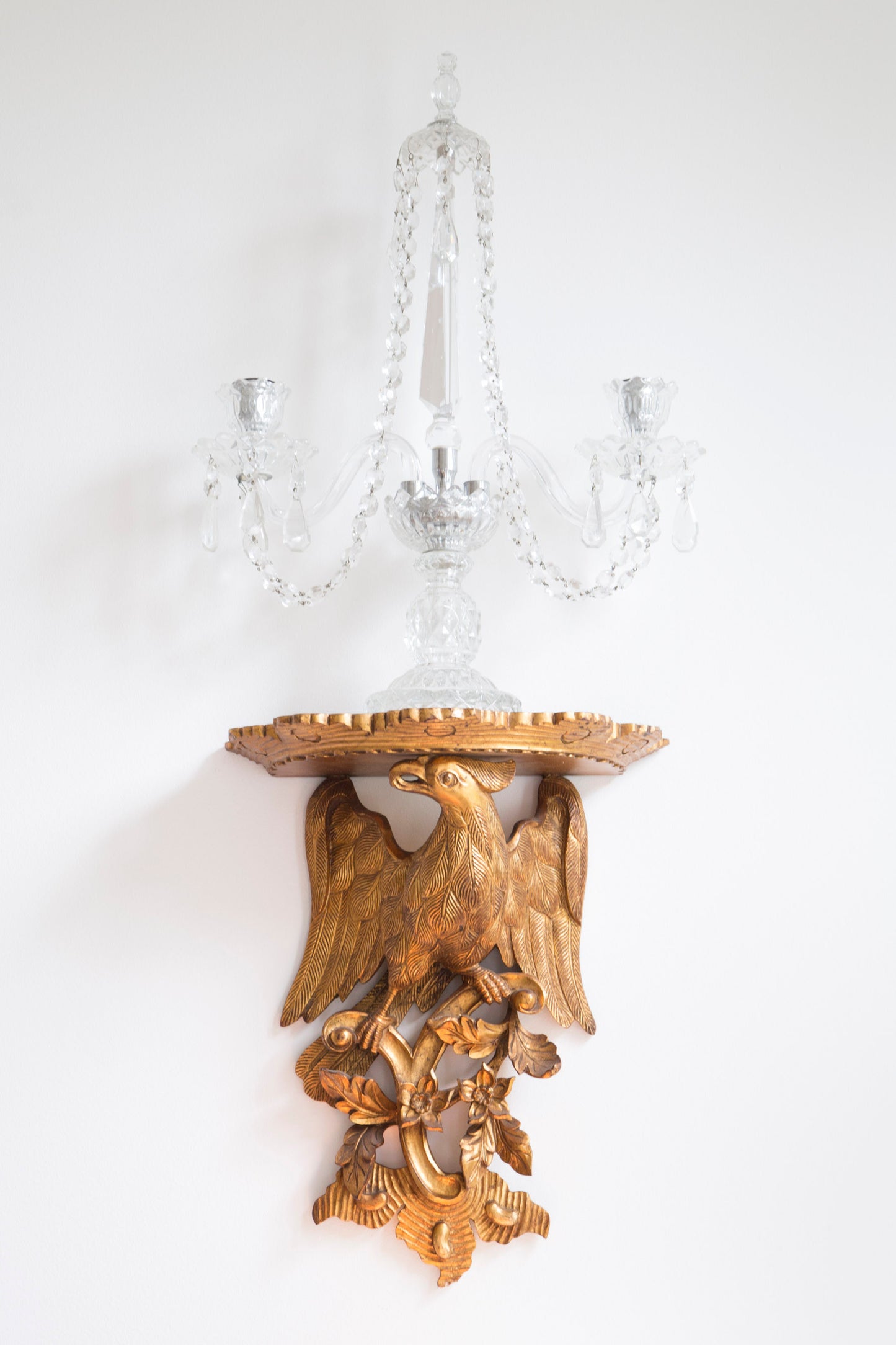 Pair of Chinoiserie Giltwood Wall Brackets
